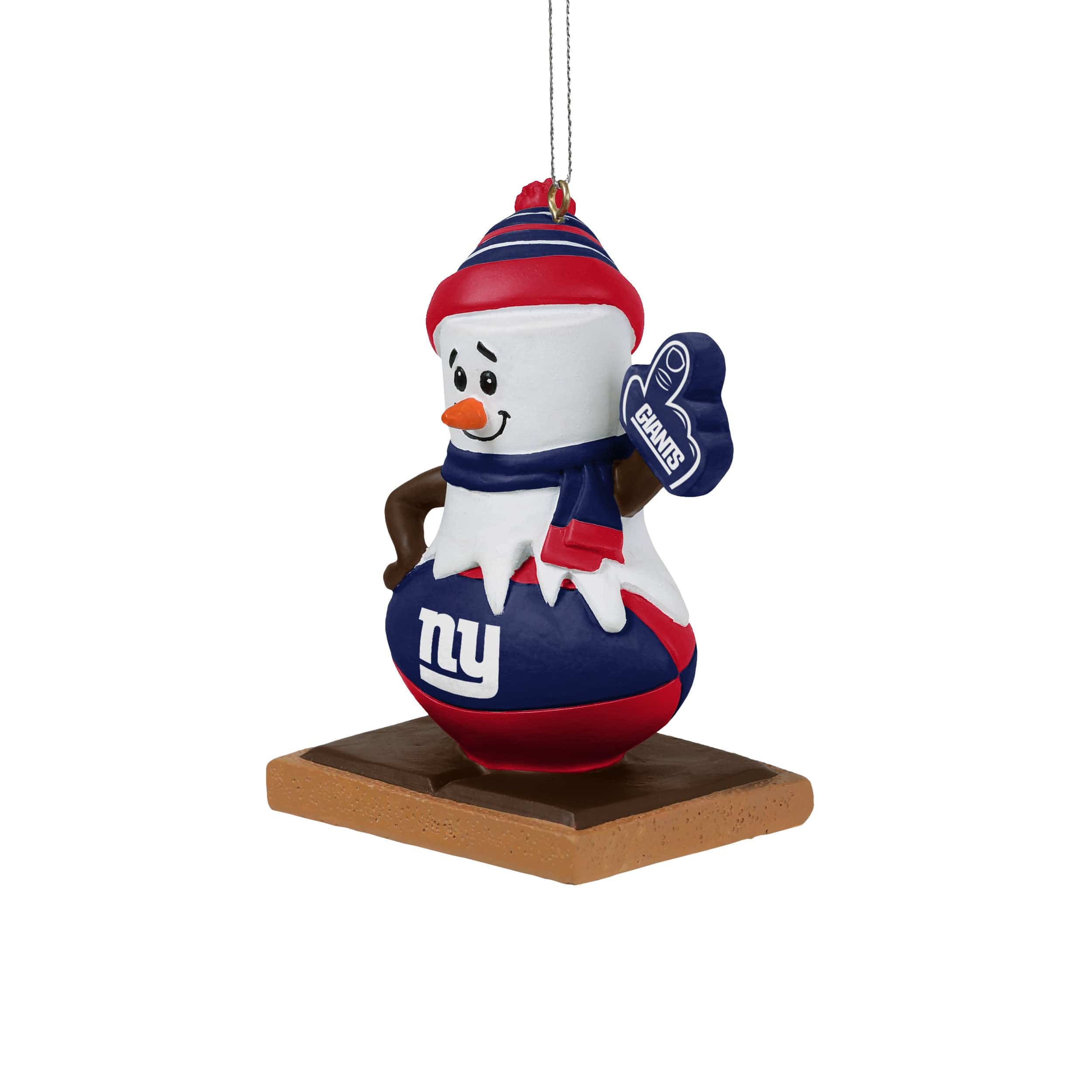 New York Giants NFL Smore On Ball Ornament - Image 2