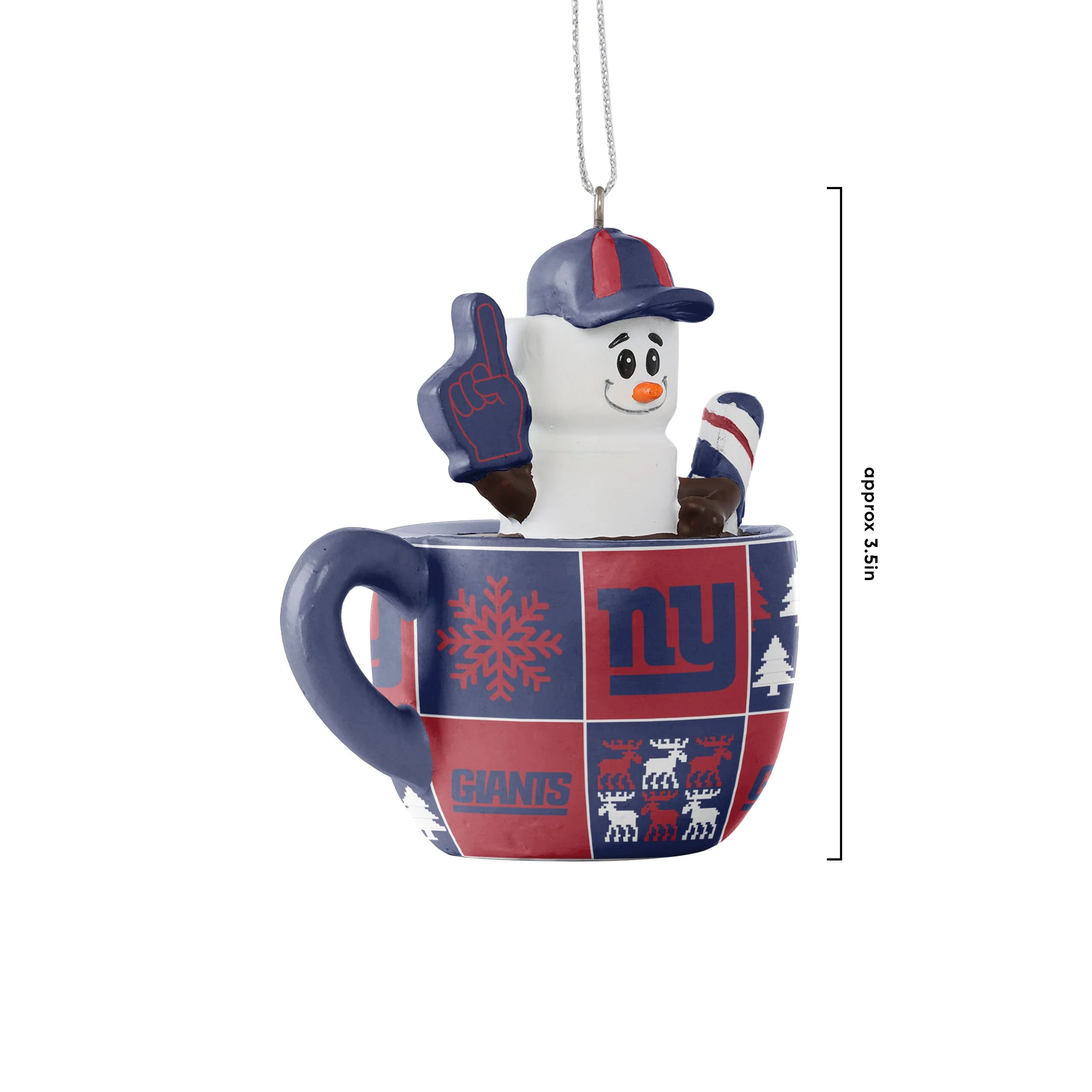 New York Giants NFL Smores Mug Ornament - Image 3