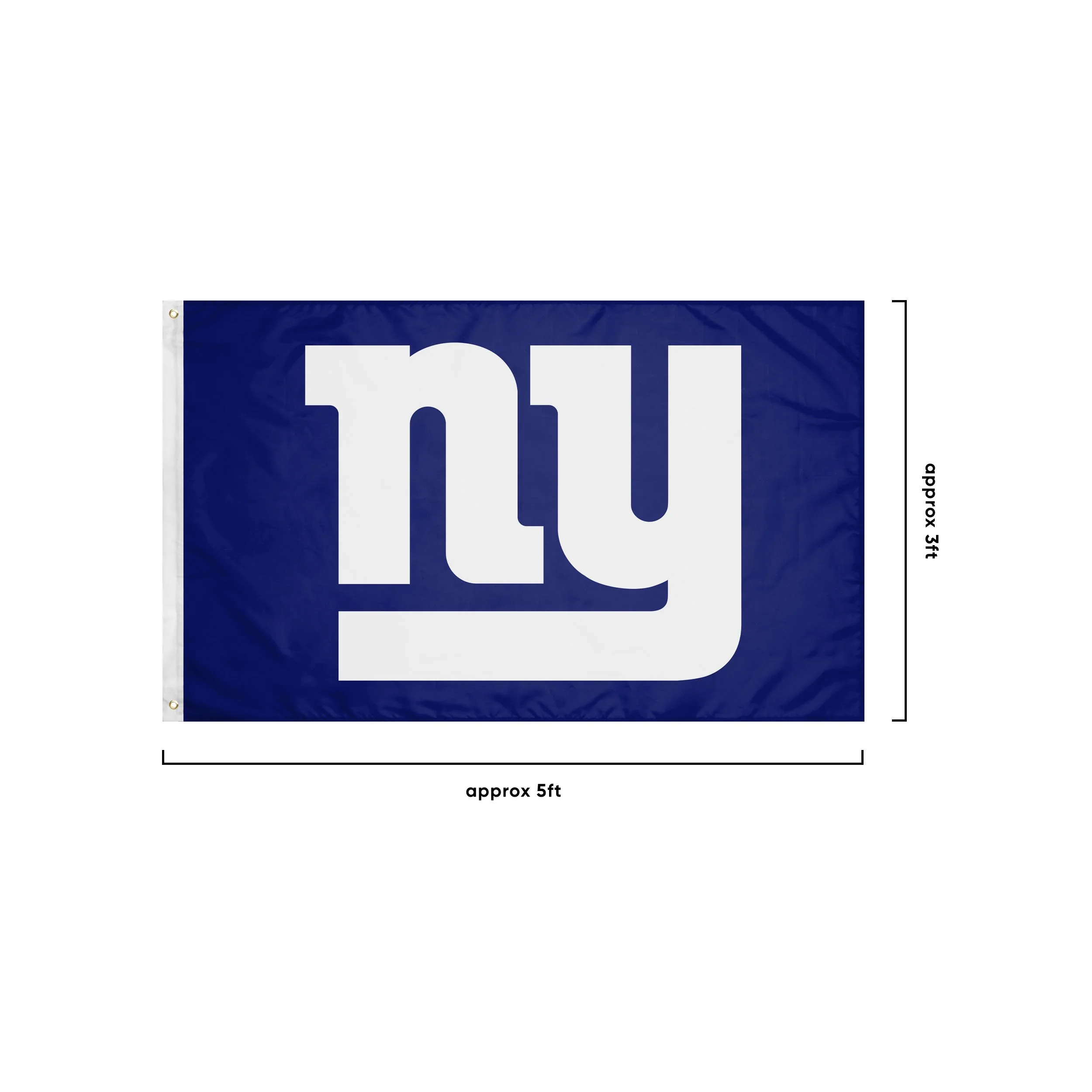 New York Giants NFL Solid Horizontal Flag - Image 3