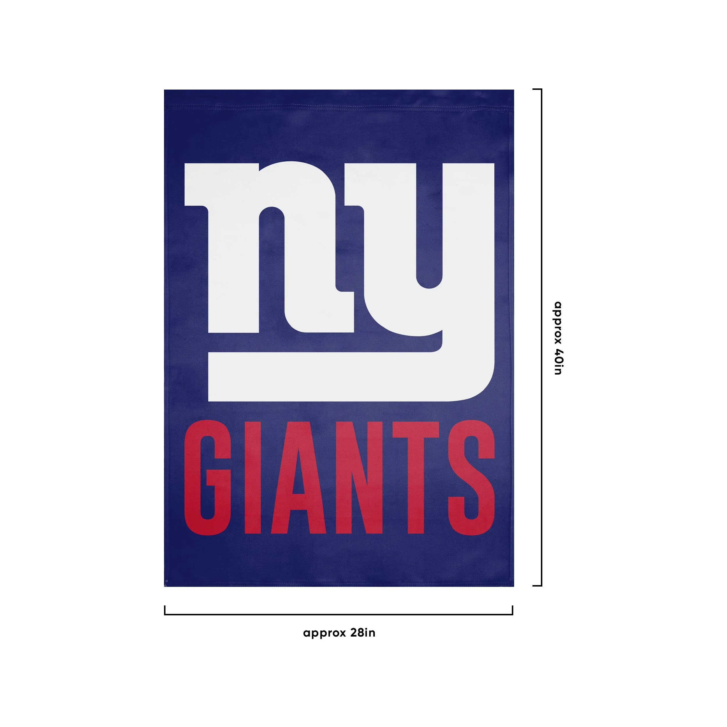 New York Giants NFL Solid Vertical Flag - Image 3
