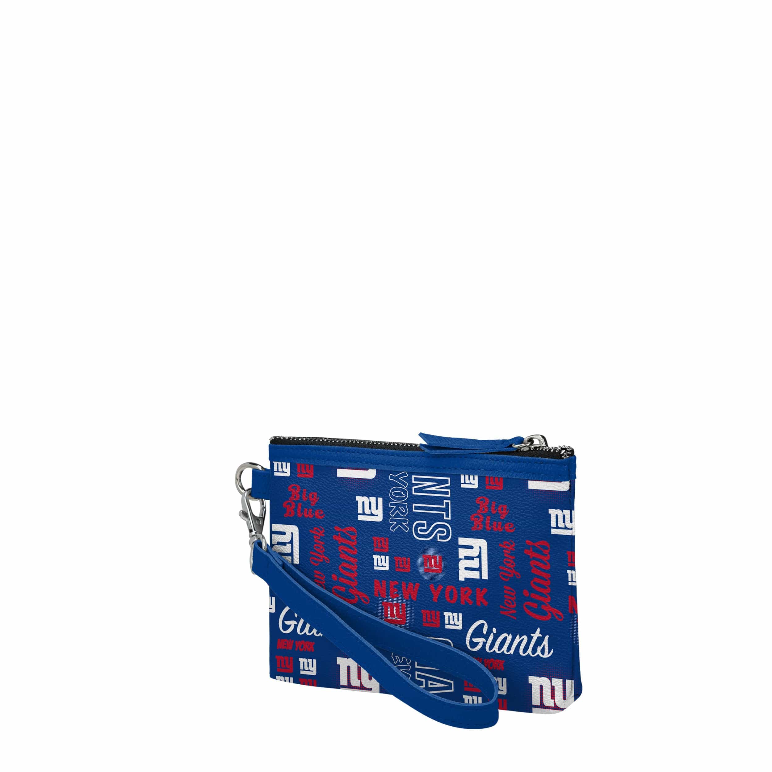 New York Giants NFL Spirited Style Printed Collection Repeat Logo Wristlet - Image 2