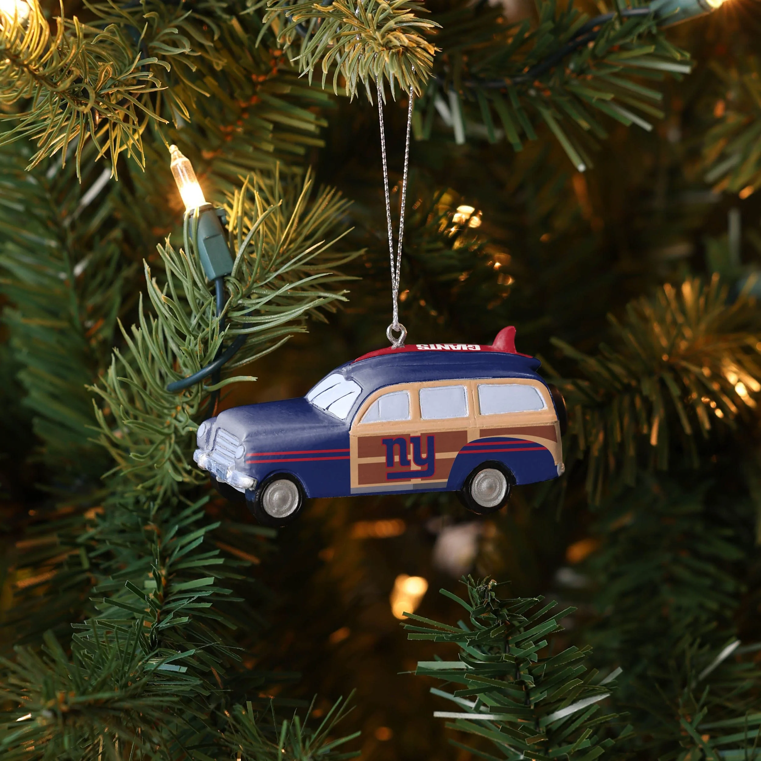 New York Giants NFL Station Wagon Ornament - Image 4