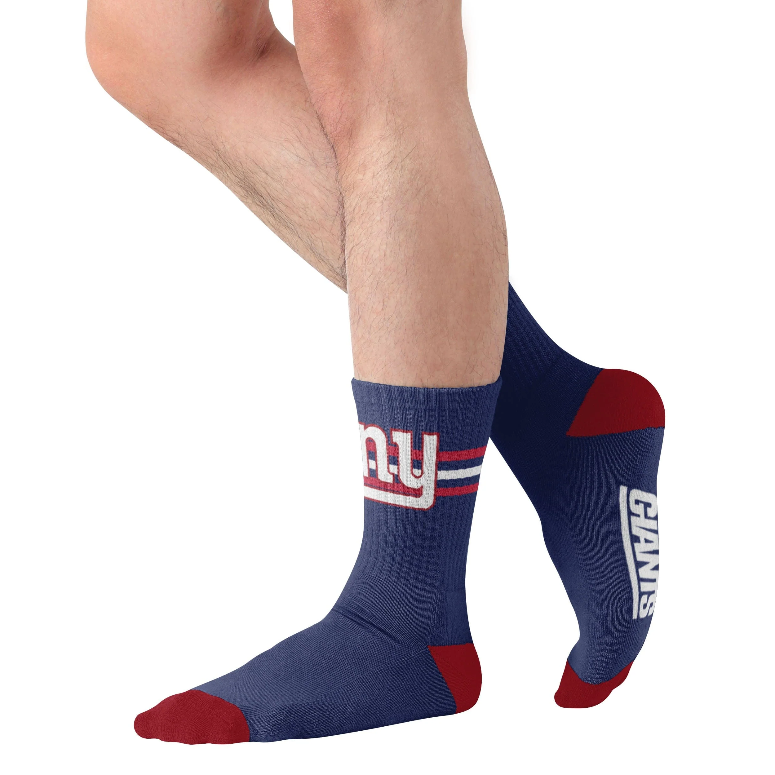 New York Giants NFL Team Stripe Crew Socks - Image 3