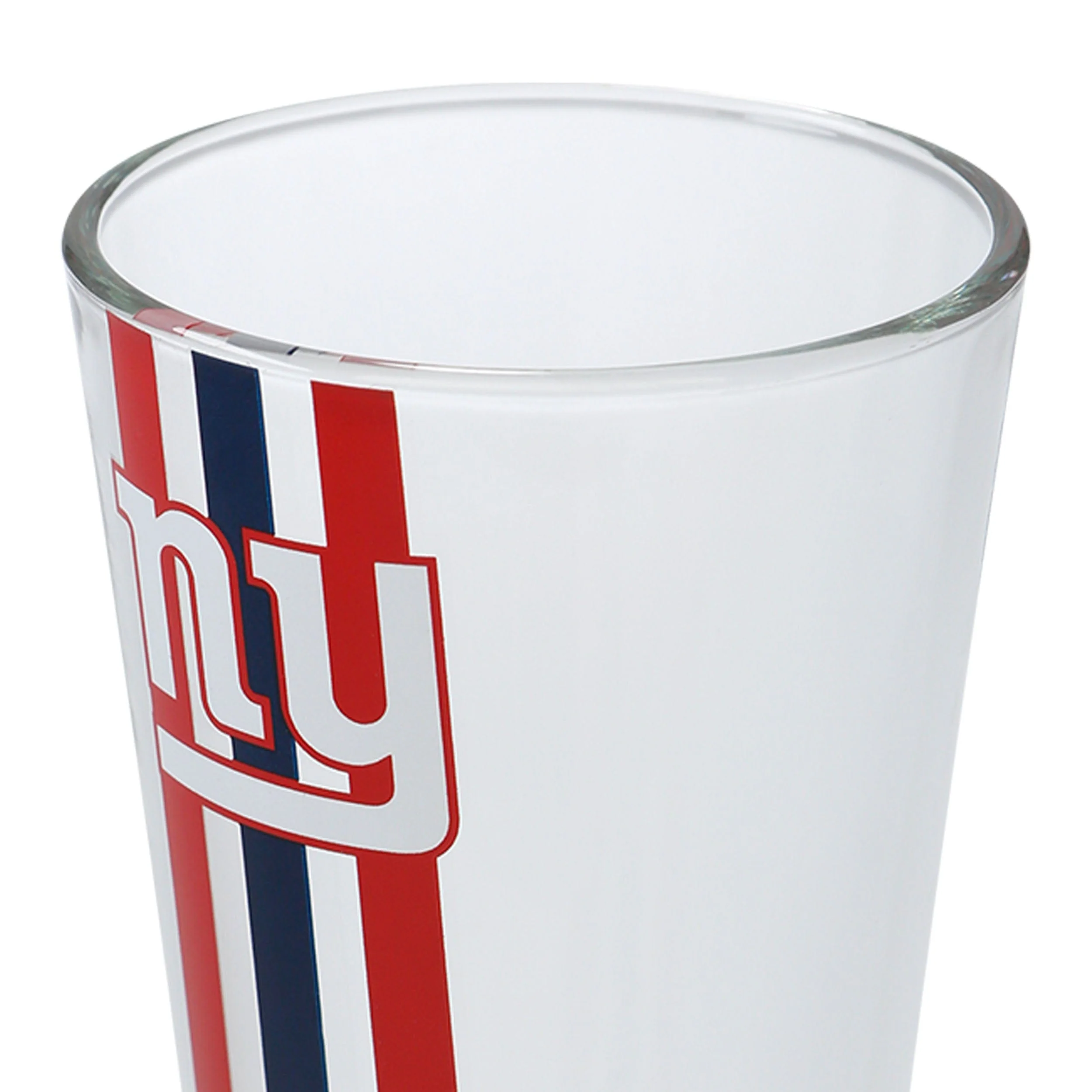 New York Giants NFL Team Stripe Pint Glass - Image 4