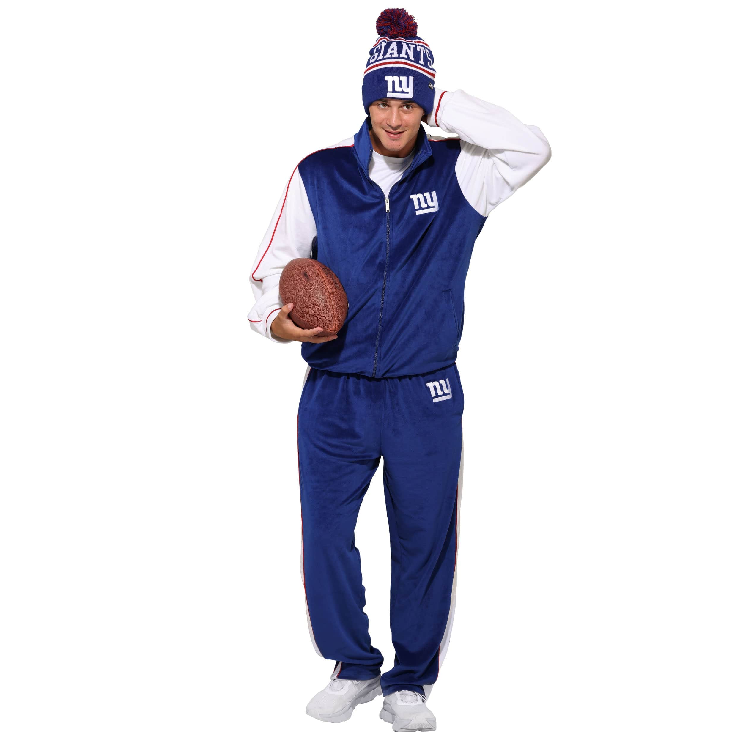 New York Giants NFL Two Tone Velour Pants - Image 5