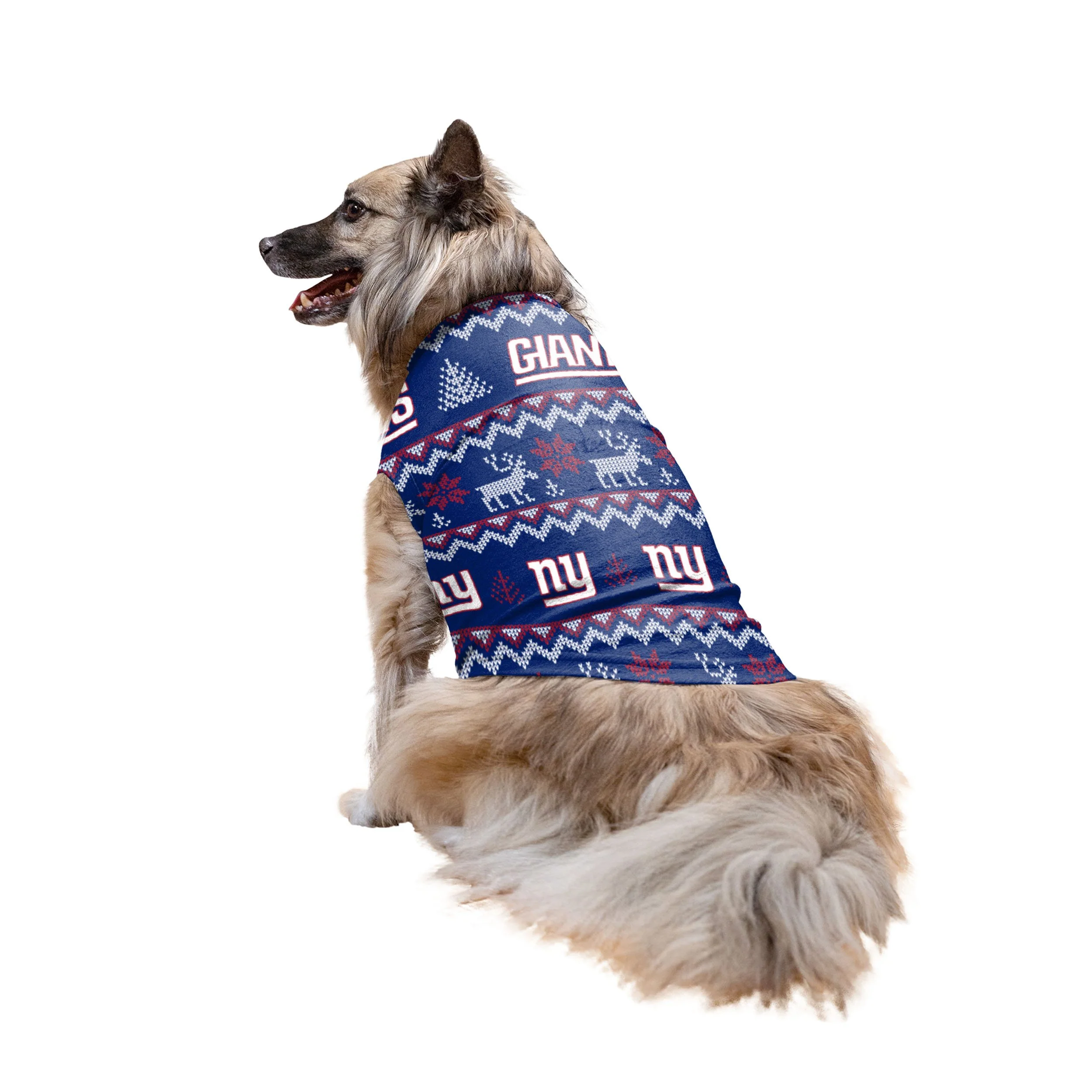 New York Giants NFL Ugly Pattern Family Holiday Pajamas - Image 7