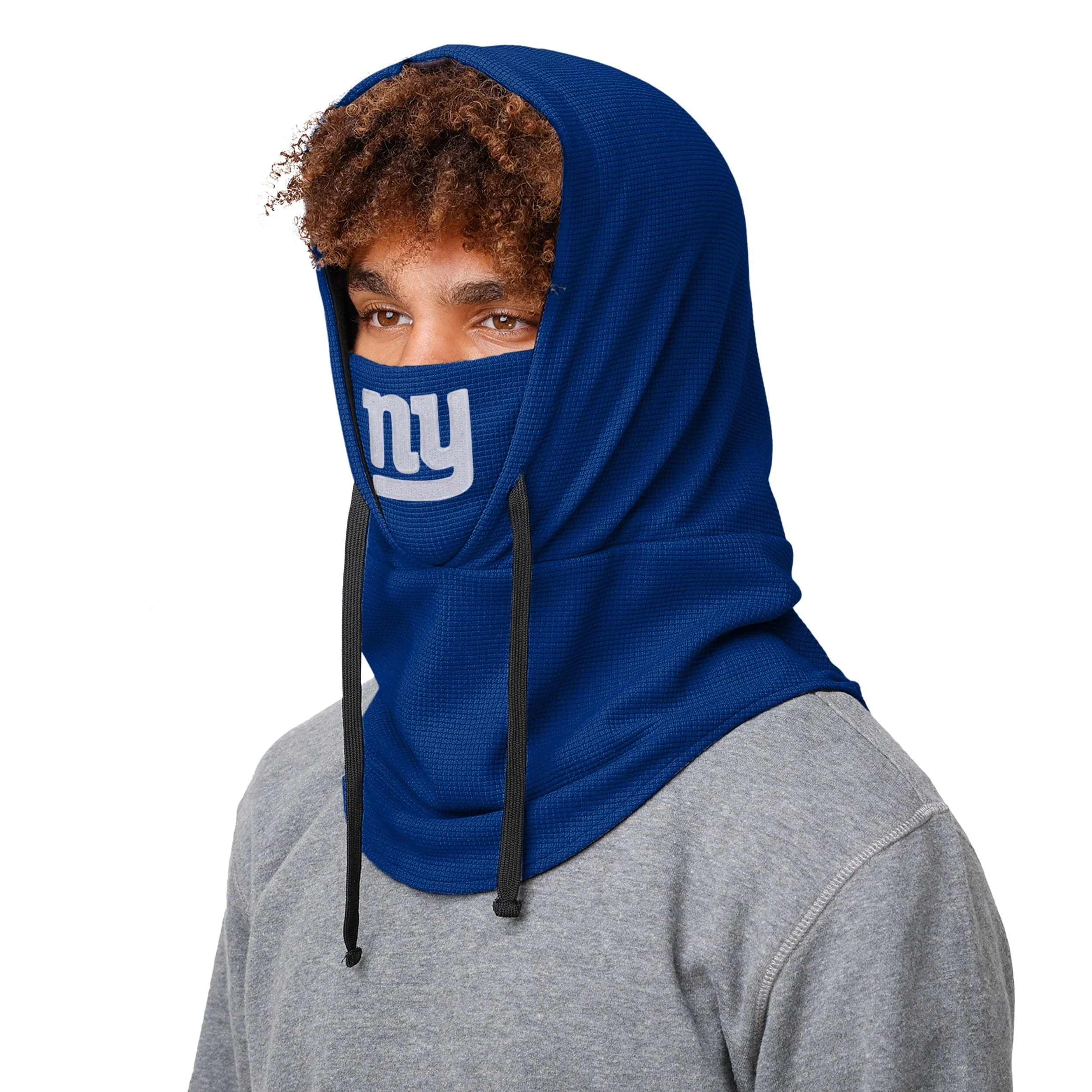 New York Giants NFL Waffle Drawstring Hooded Gaiter - Image 3