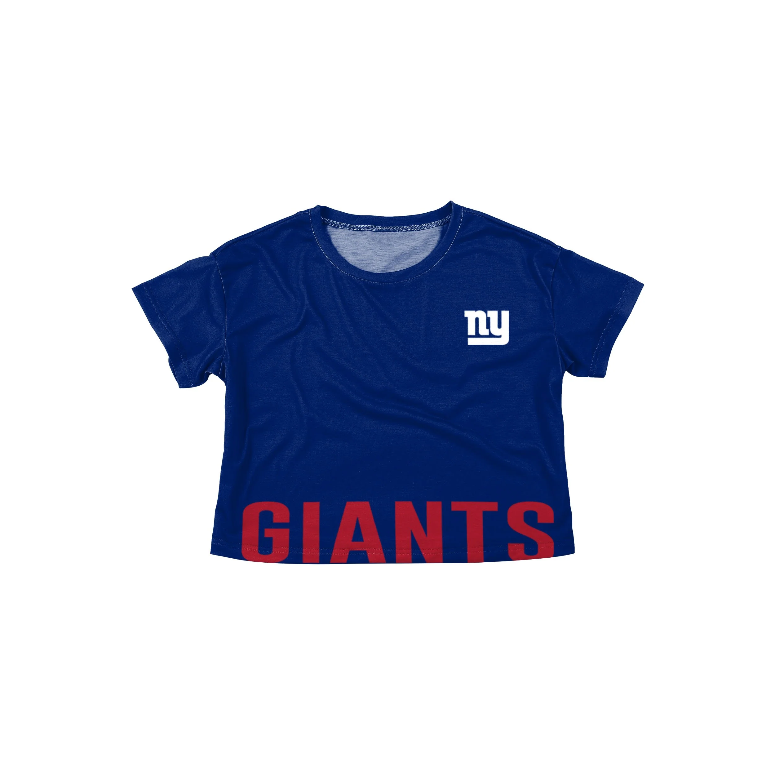 New York Giants NFL Womens Bottom Line Crop Top - Image 3