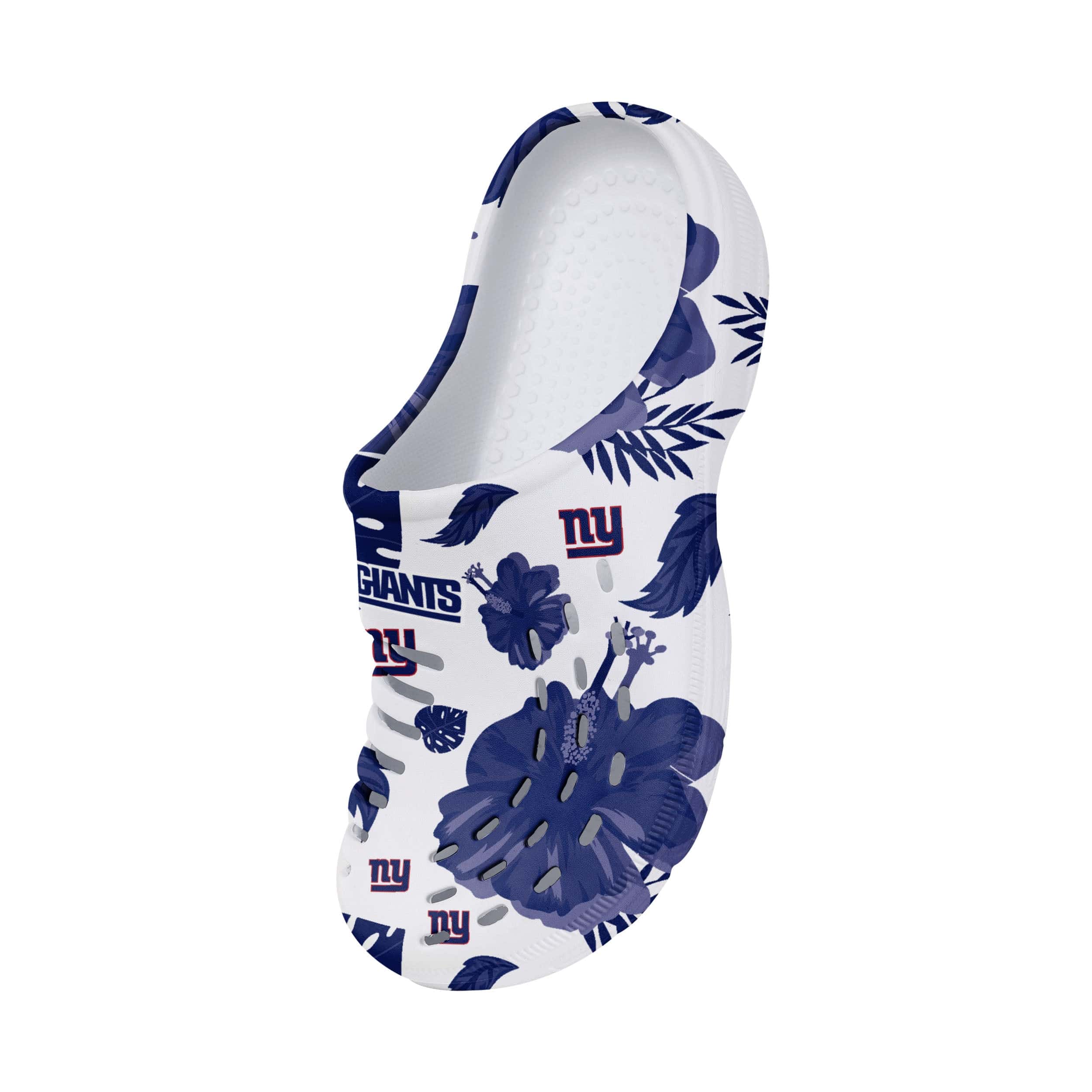 New York Giants NFL Womens Floral White Clog - Image 3