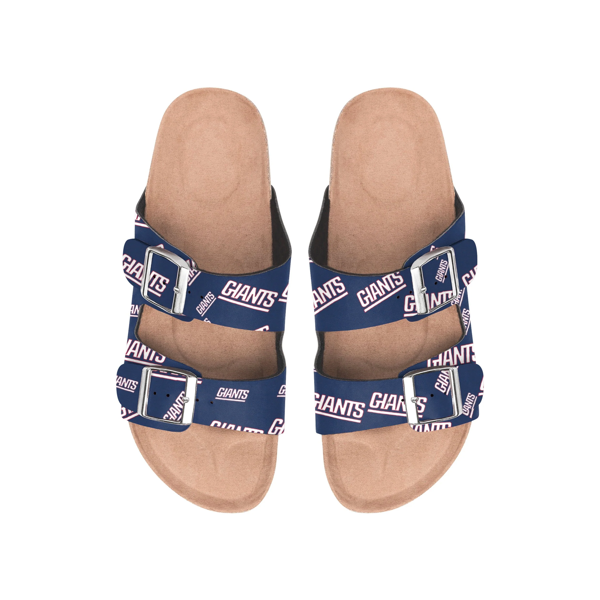 New York Giants NFL Womens Mini Print Double Buckle Sandal - Image 2