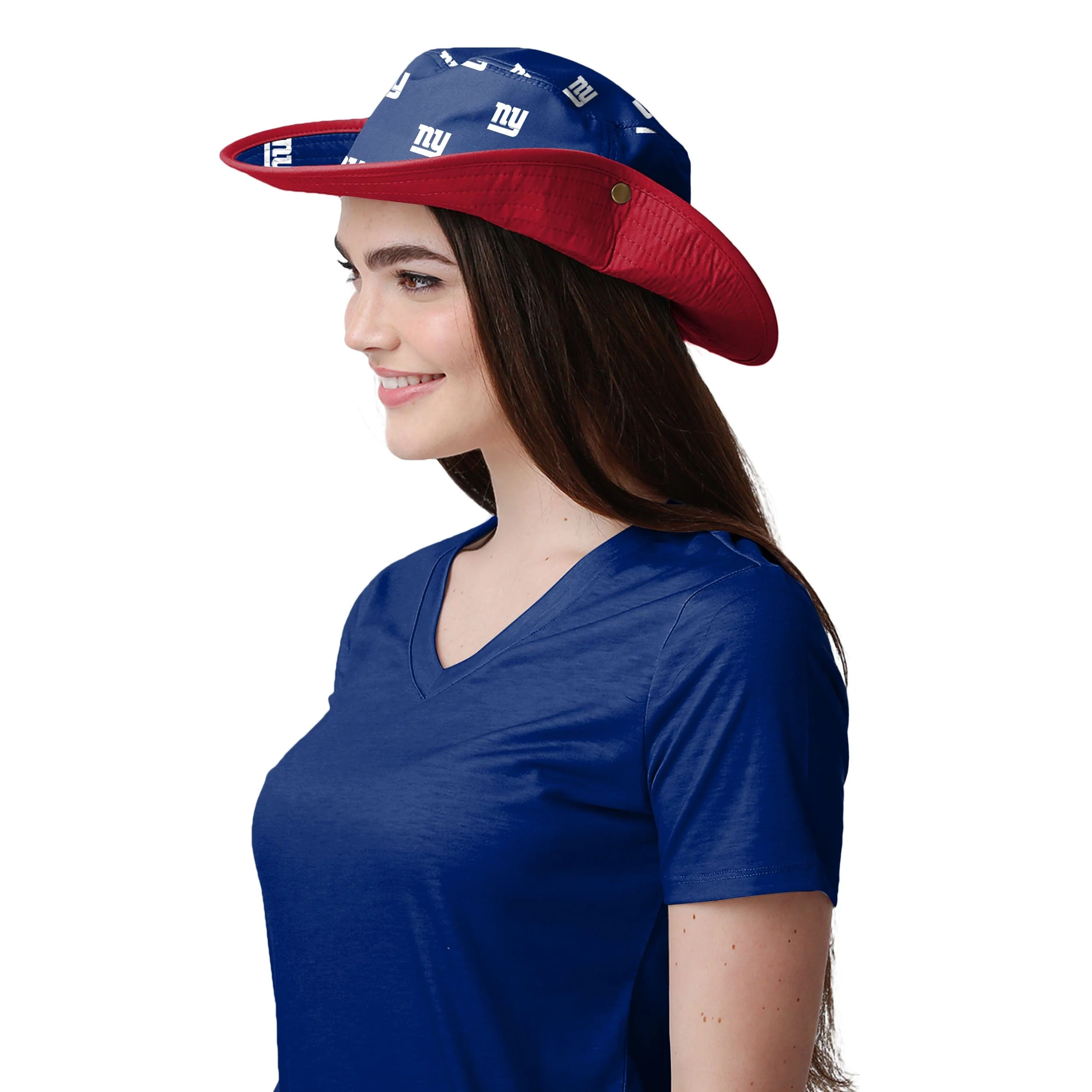 New York Giants NFL Womens Mini Print Hybrid Boonie Hat - Image 4