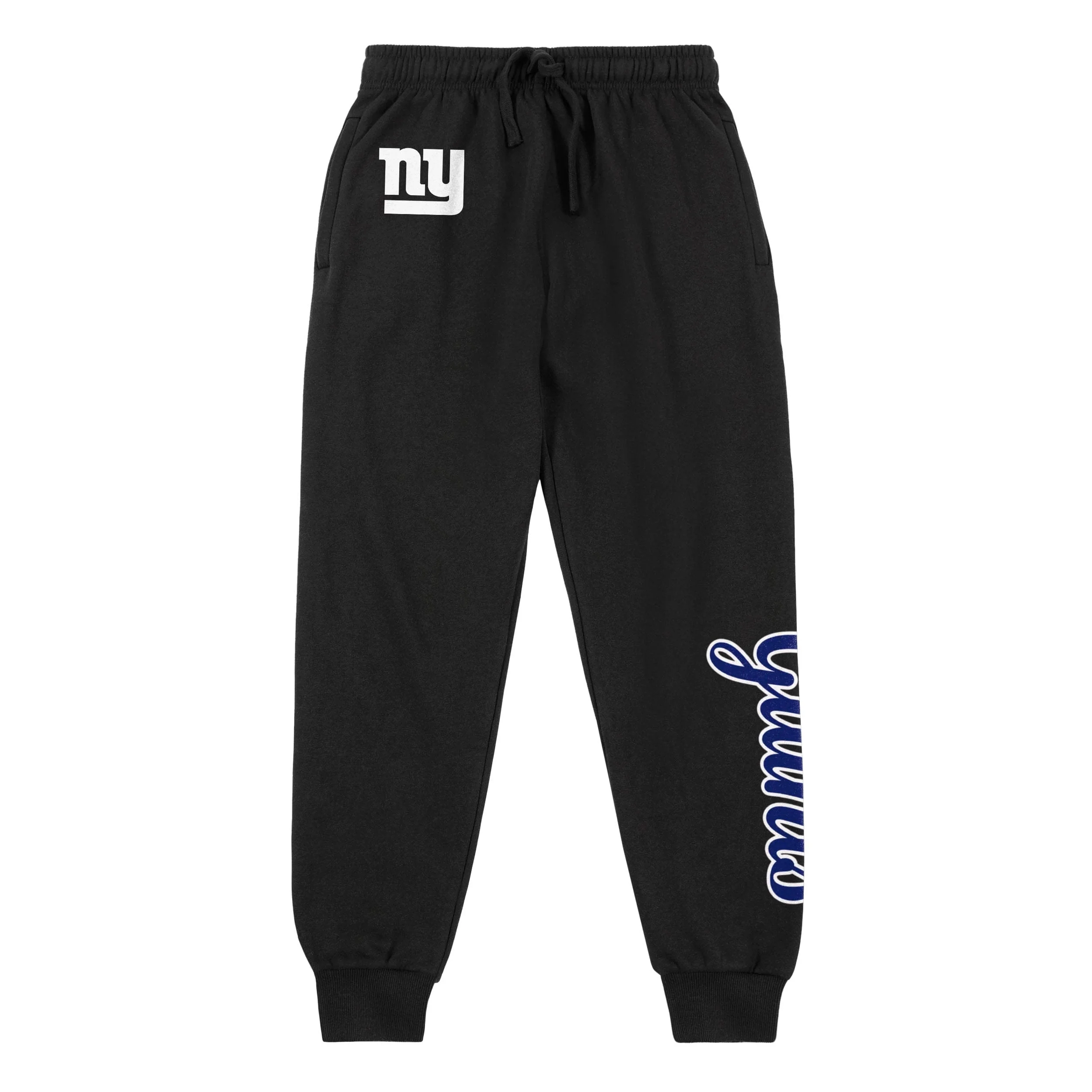 New York Giants NFL Womens Script Wordmark Black Joggers - Image 5
