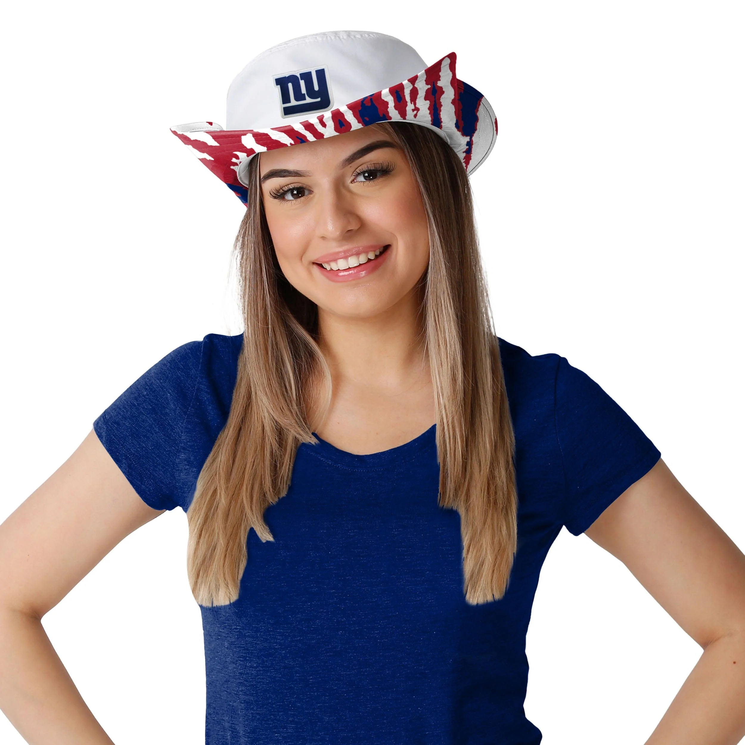 New York Giants NFL Womens White Hybrid Boonie Hat - Image 4