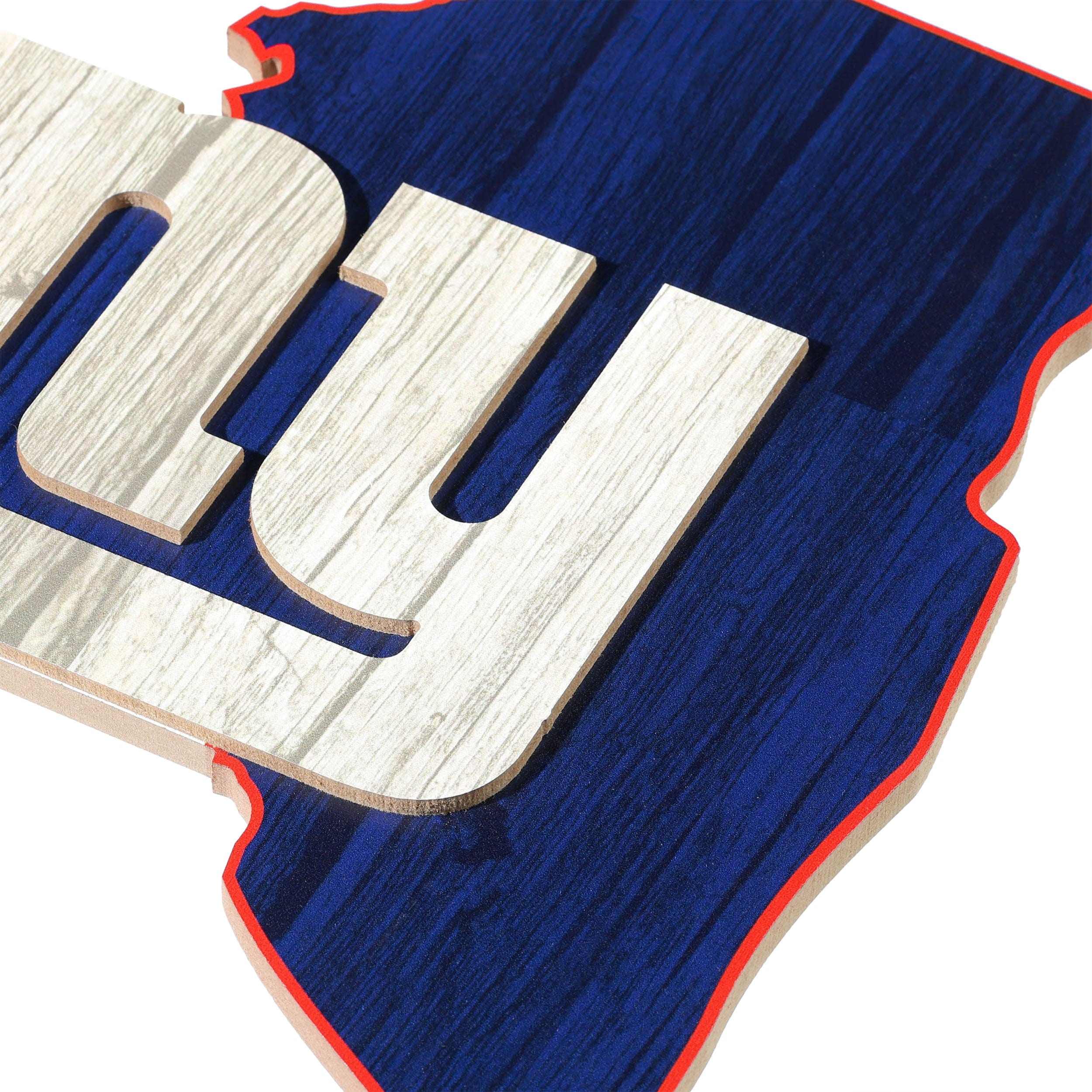 New York Giants NFL Wood State Sign - Image 3