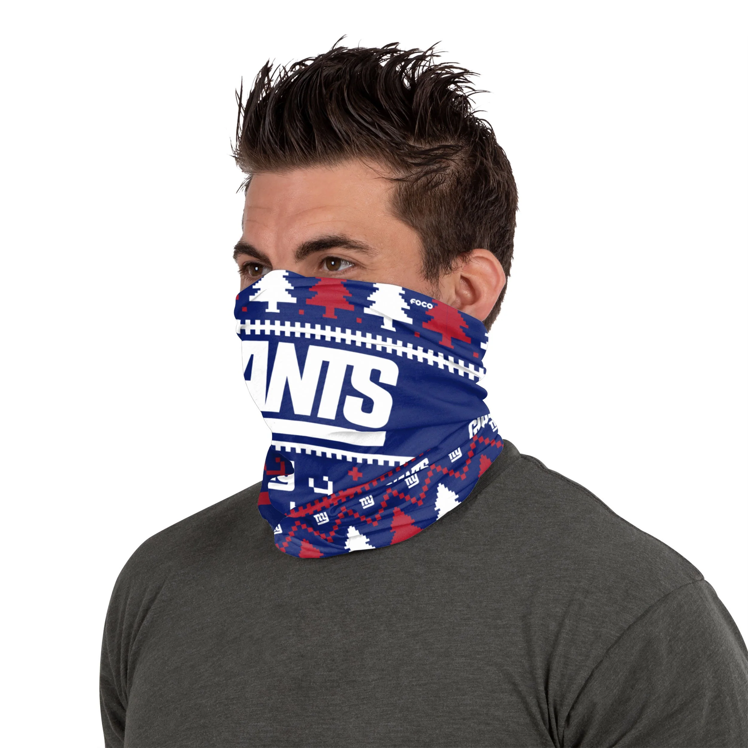 New York Giants NFL Wordmark Holiday Gaiter Scarf - Image 3