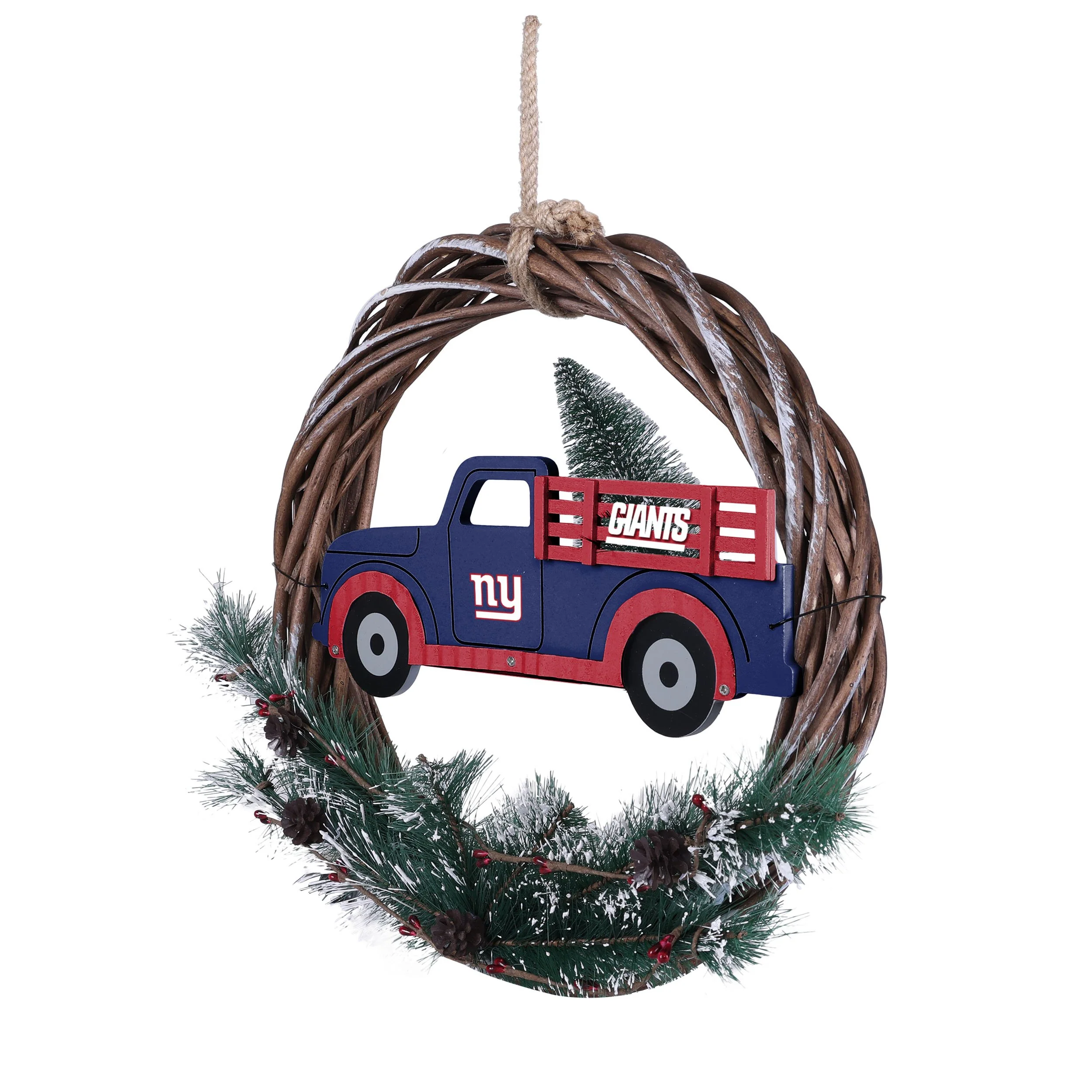 New York Giants NFL Wreath With Truck - Image 3