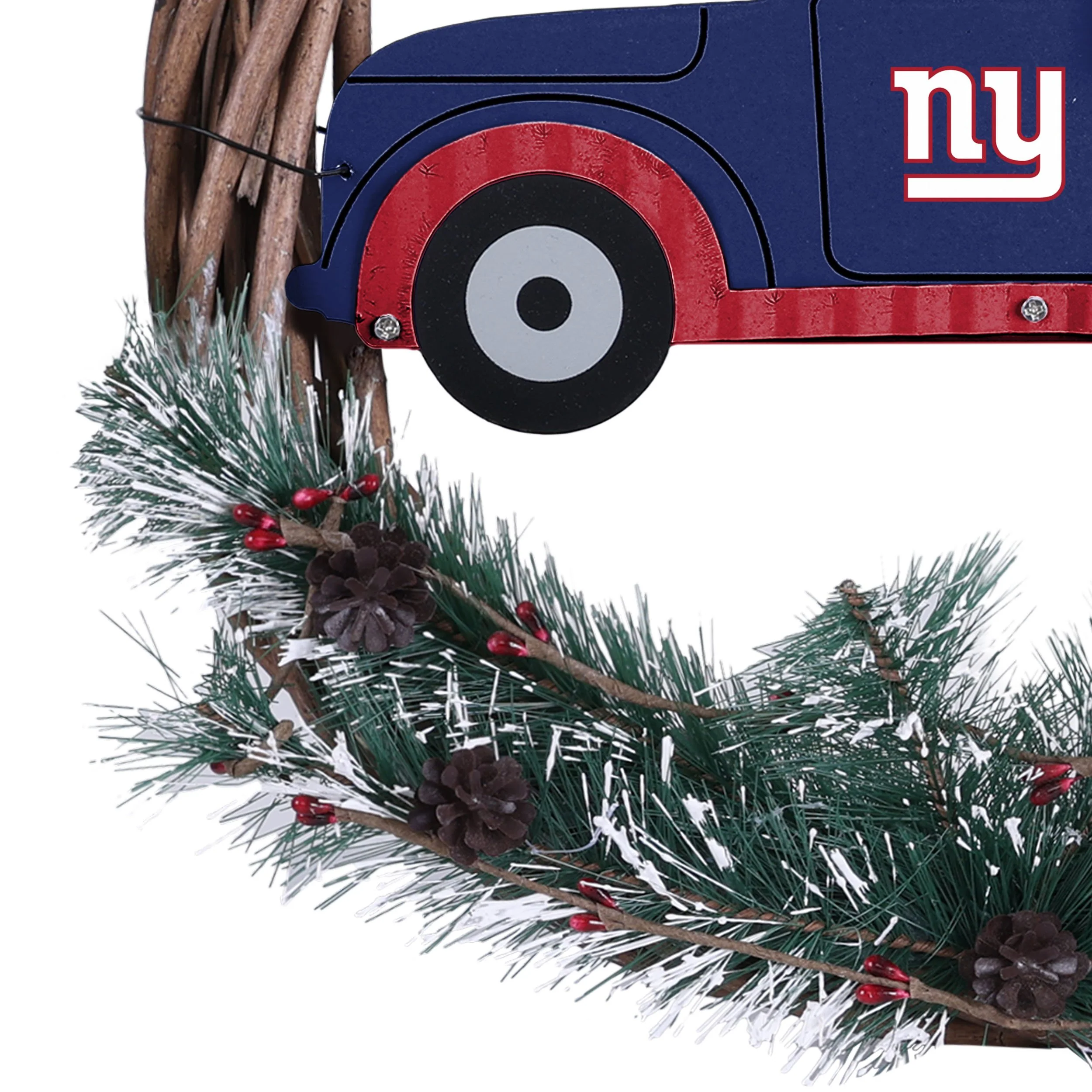 New York Giants NFL Wreath With Truck - Image 5