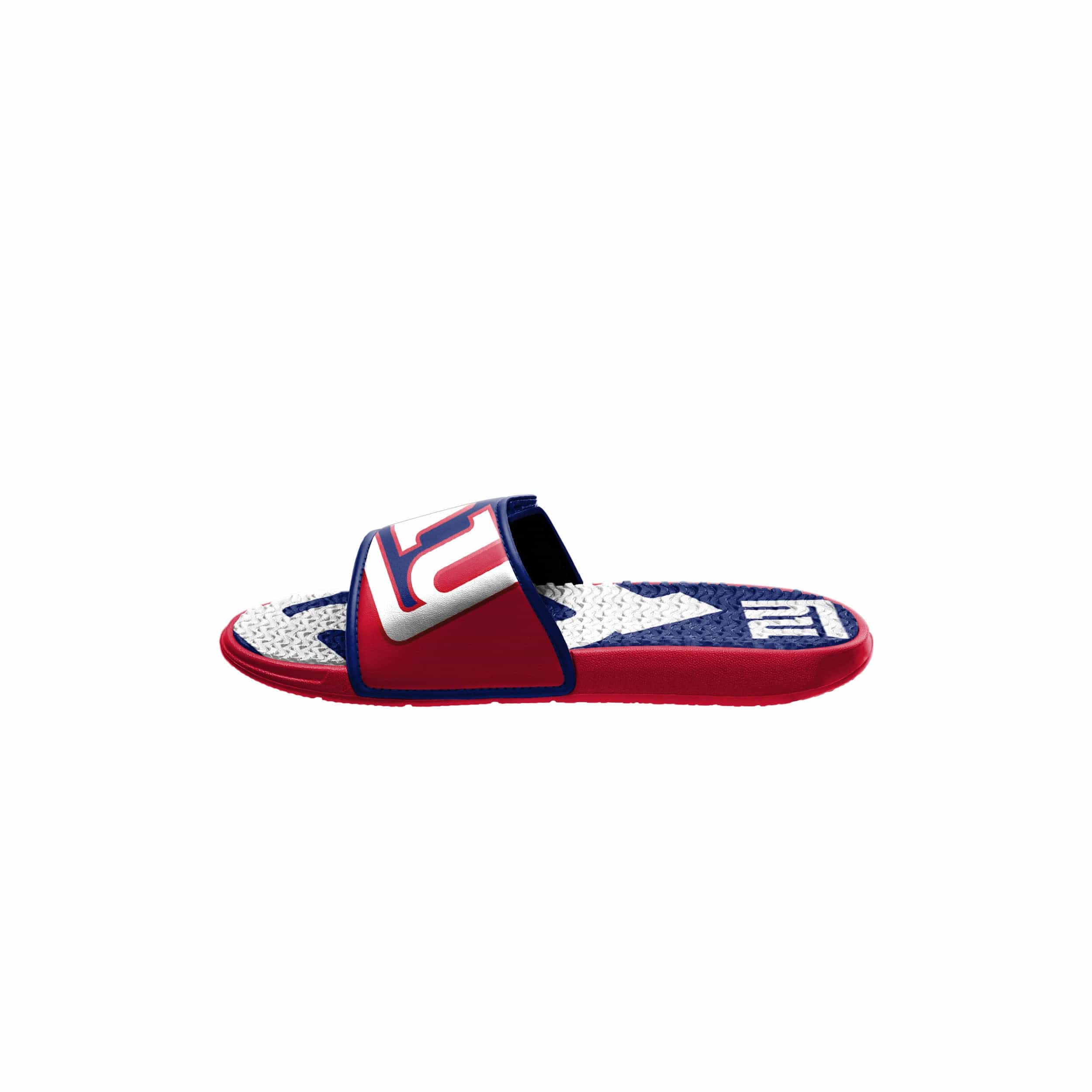 New York Giants NFL Youth Colorblock Big Logo Gel Slide - Image 4