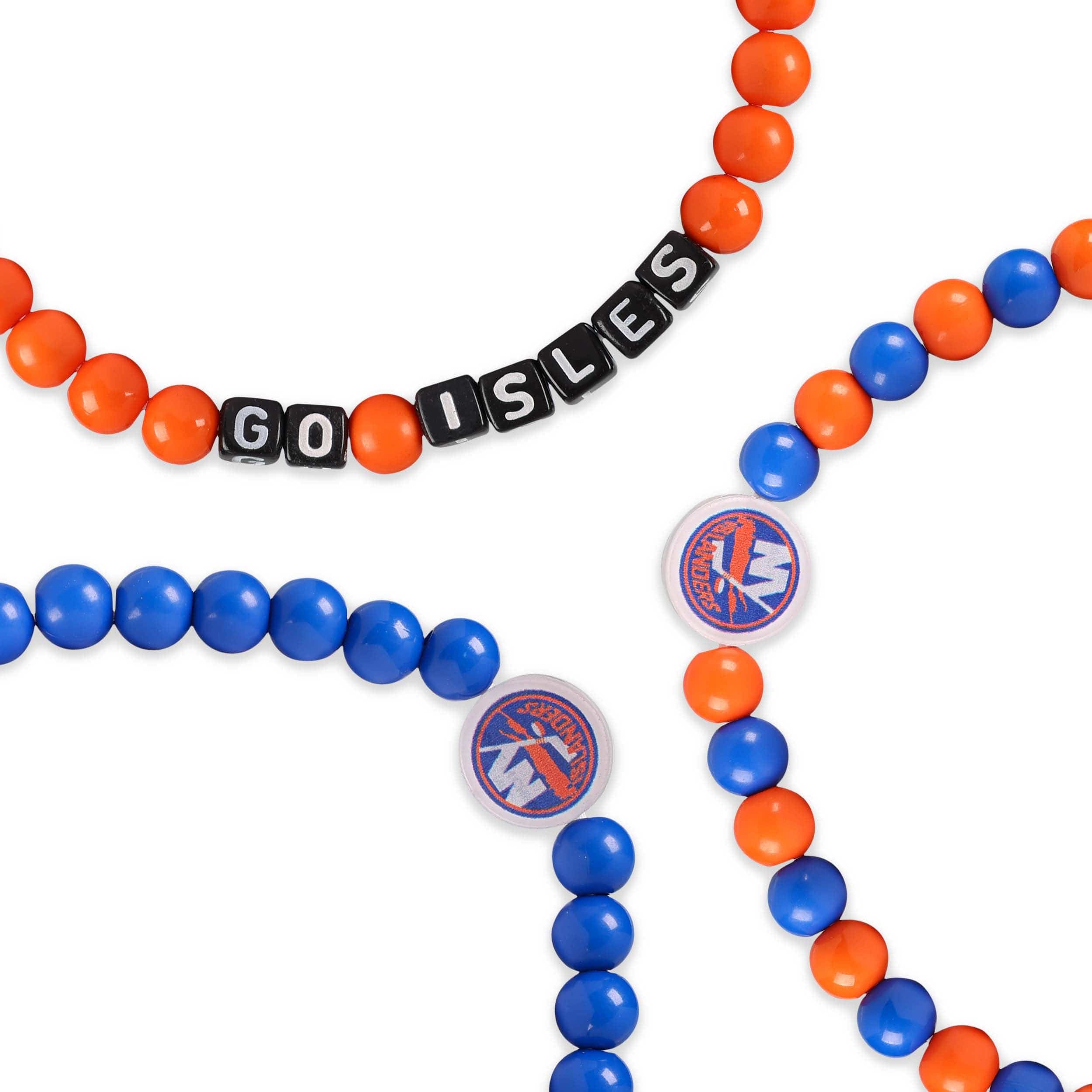New York Islanders NHL 3 Pack Beaded Friendship Bracelet - Image 2