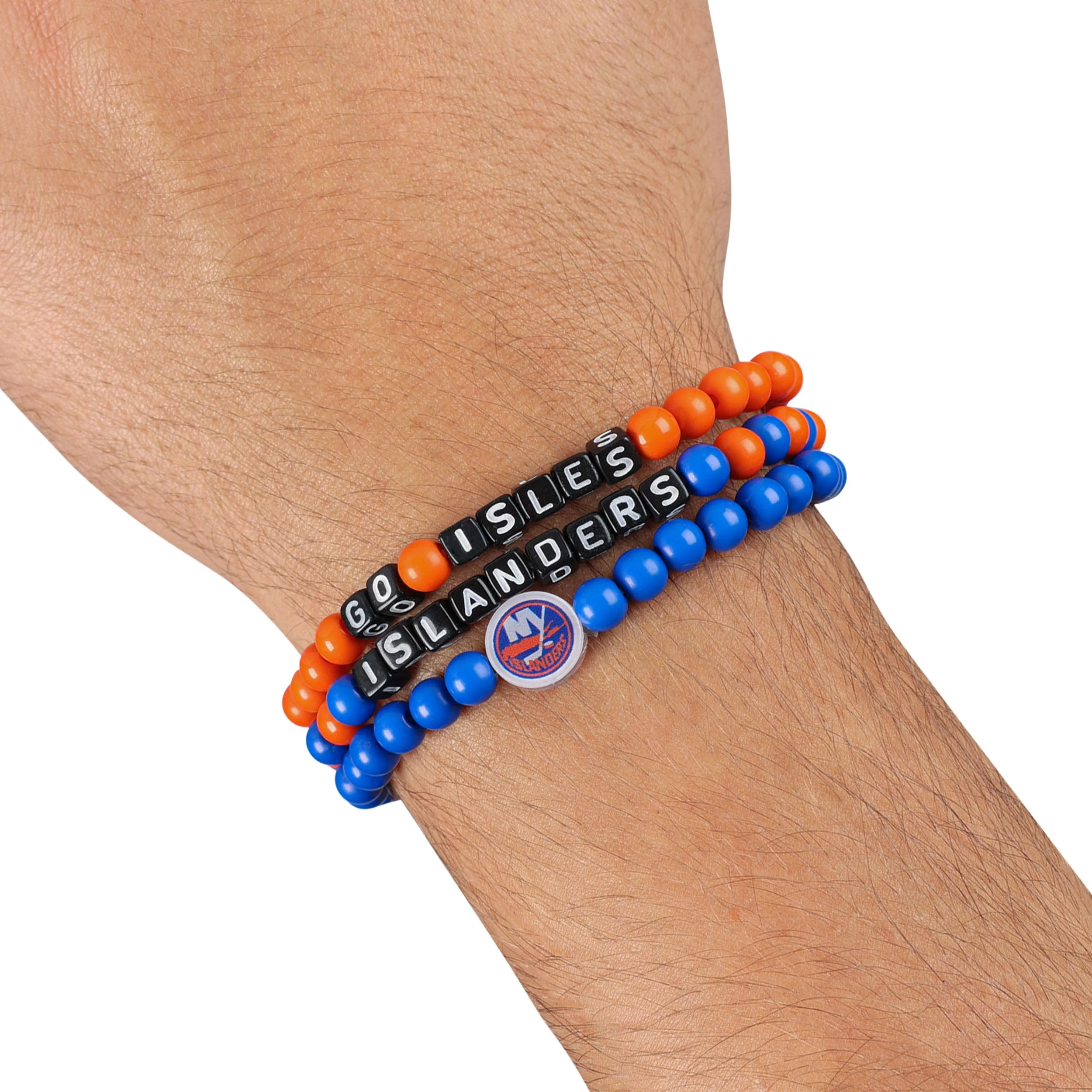 New York Islanders NHL 3 Pack Beaded Friendship Bracelet - Image 4