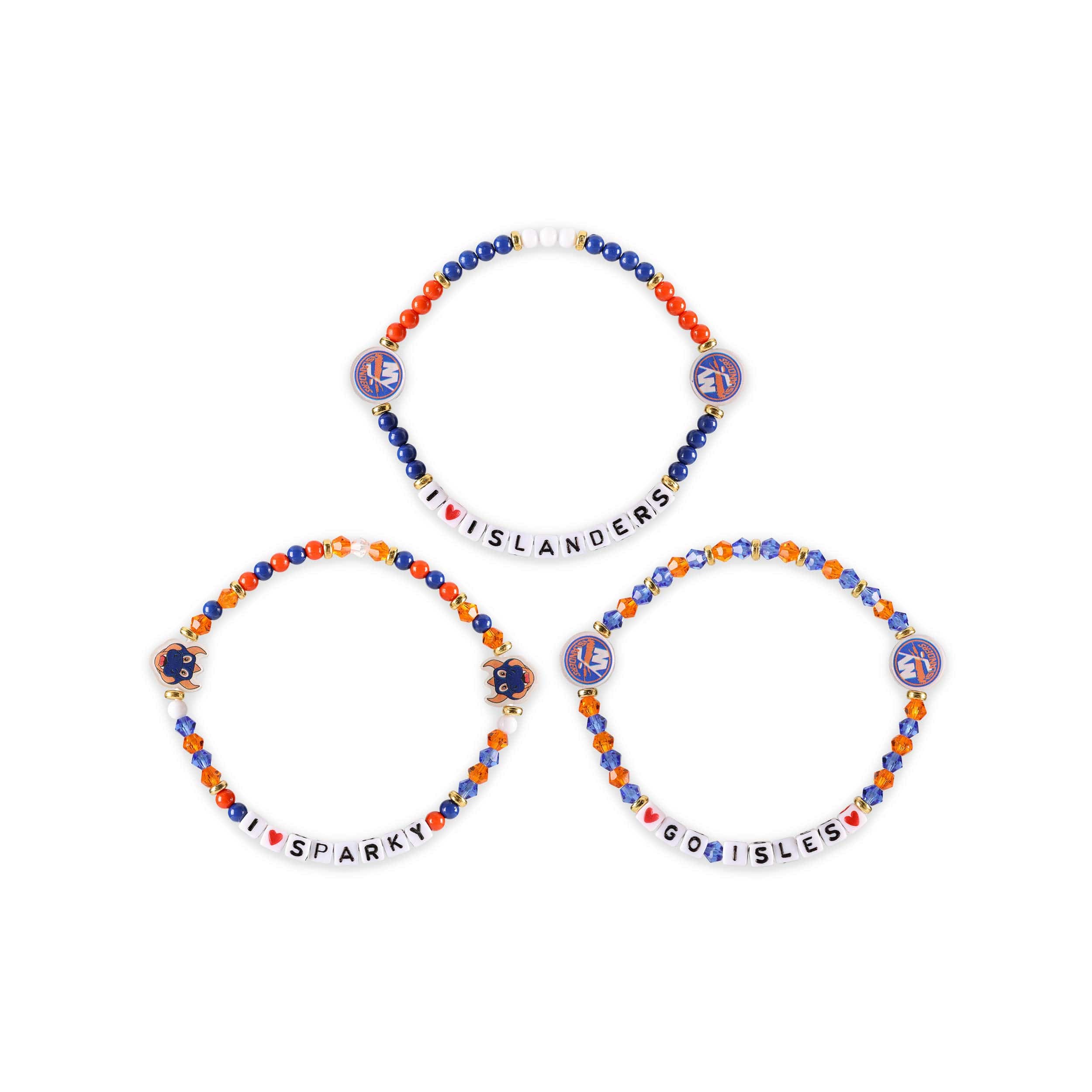 New York Islanders NHL 3 Pack Friendship Bracelet - Image 3