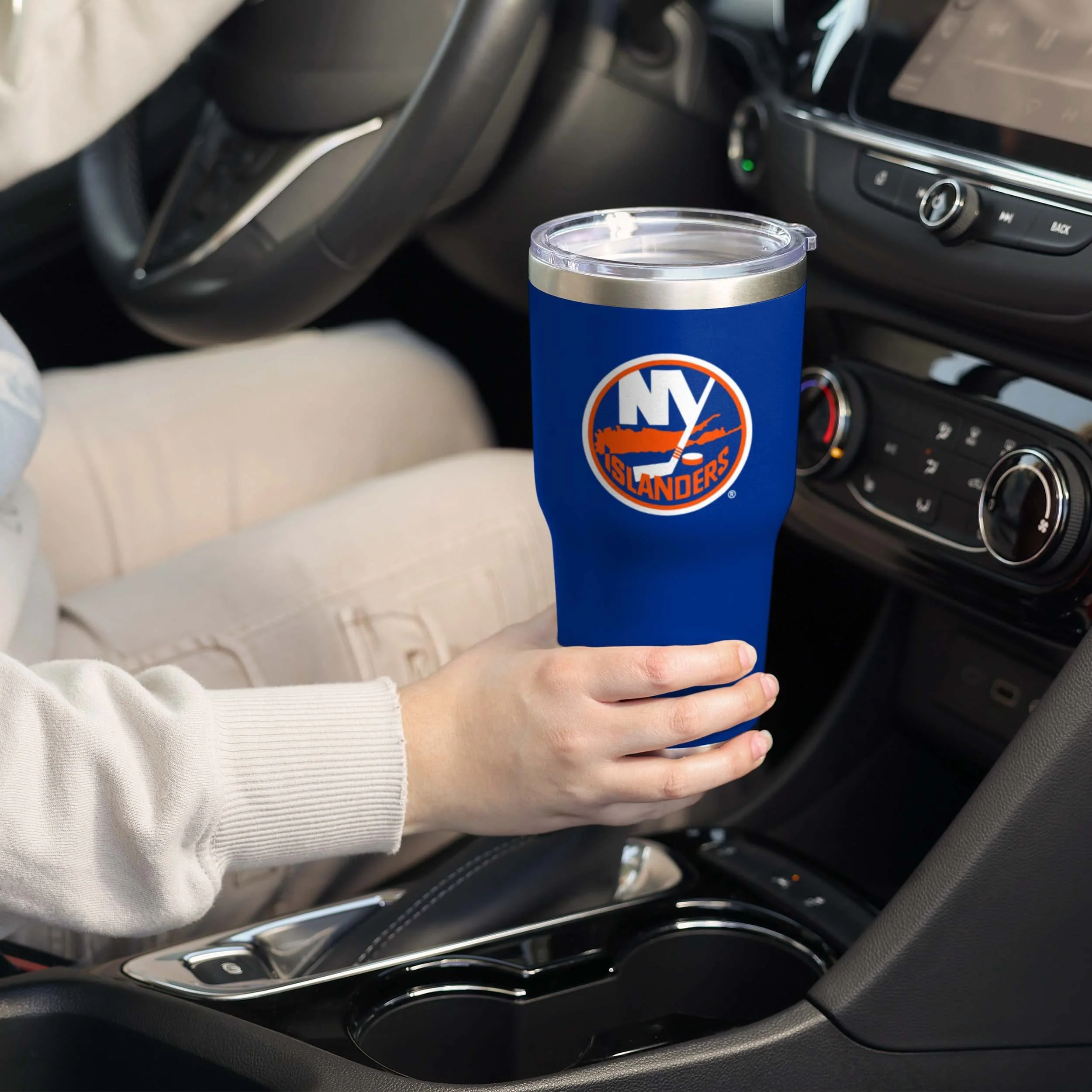 New York Islanders NHL Team Logo 30 oz Tumbler - Image 2
