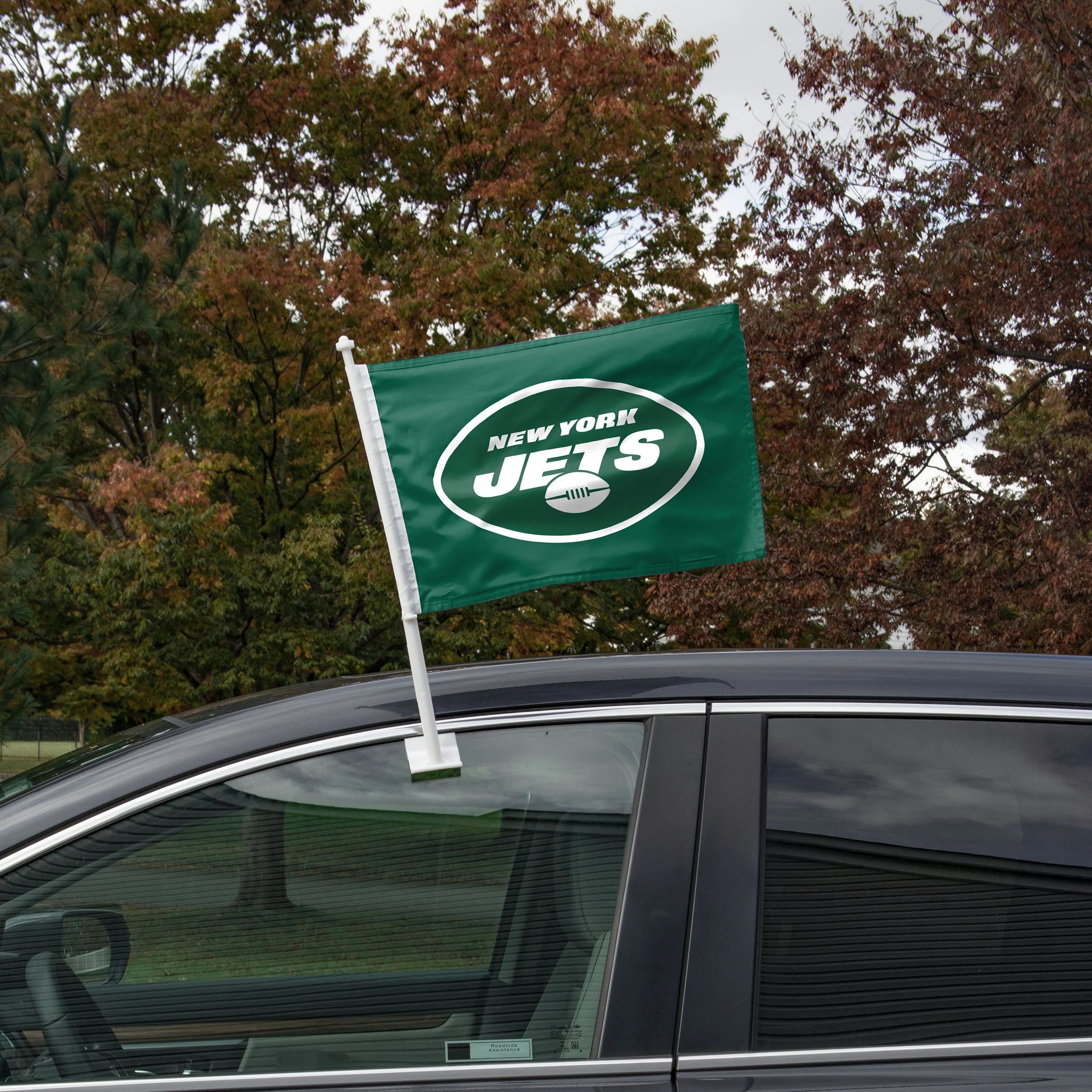 New York Jets NFL 2 Pack Solid Car Flag - Image 2
