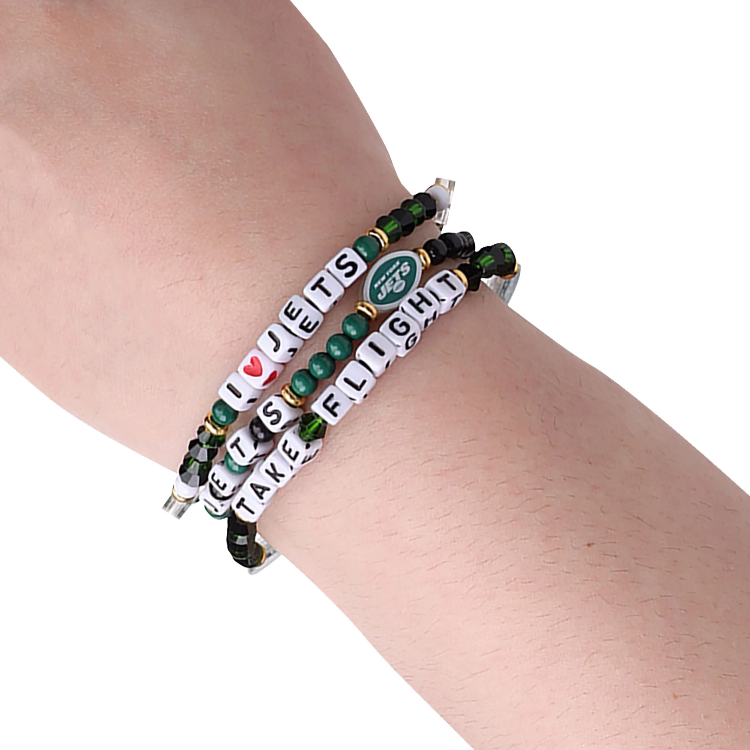 New York Jets NFL 3 Pack Friendship Bracelet - Image 4