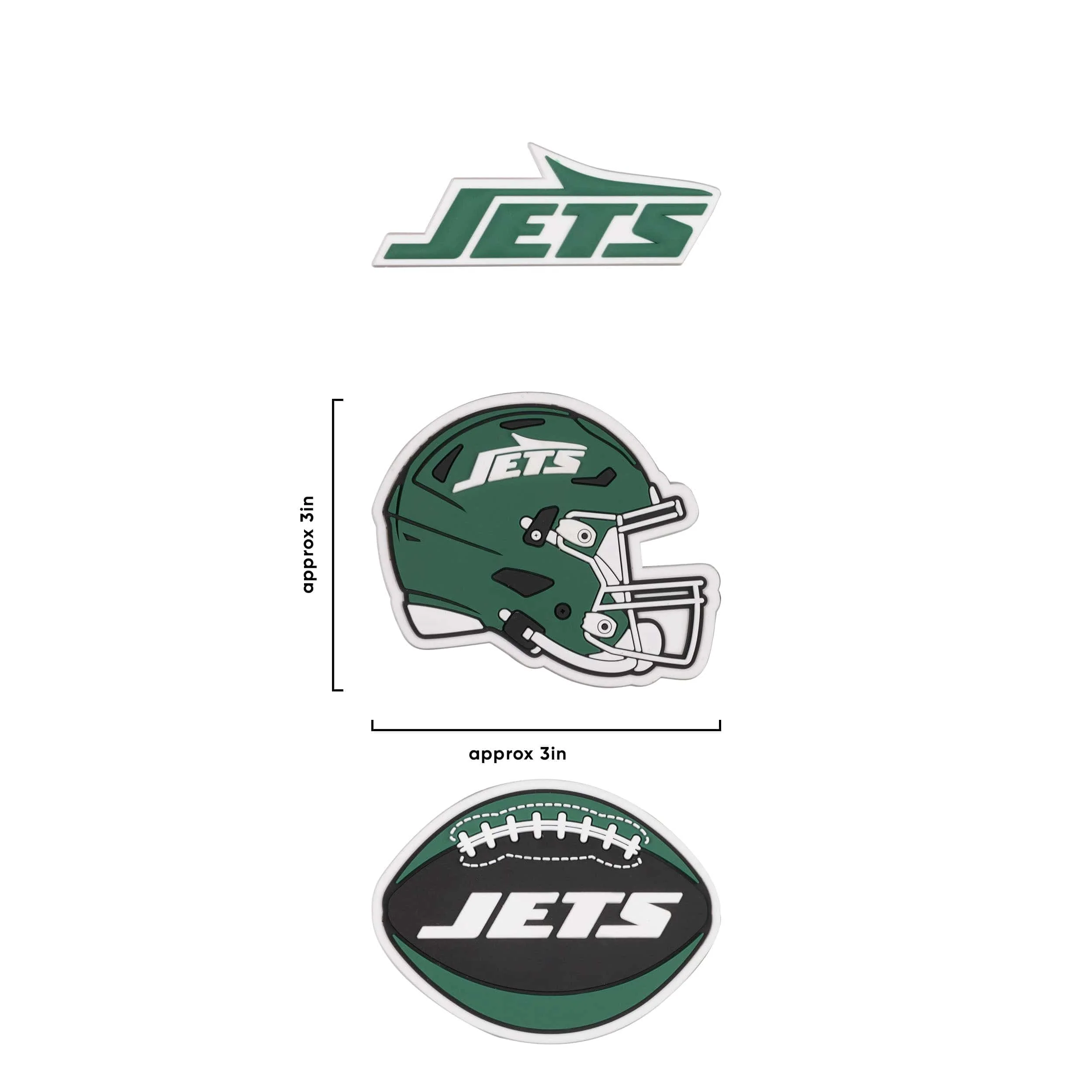 New York Jets NFL 3 Pack Tailgate Tote Charms - Image 4