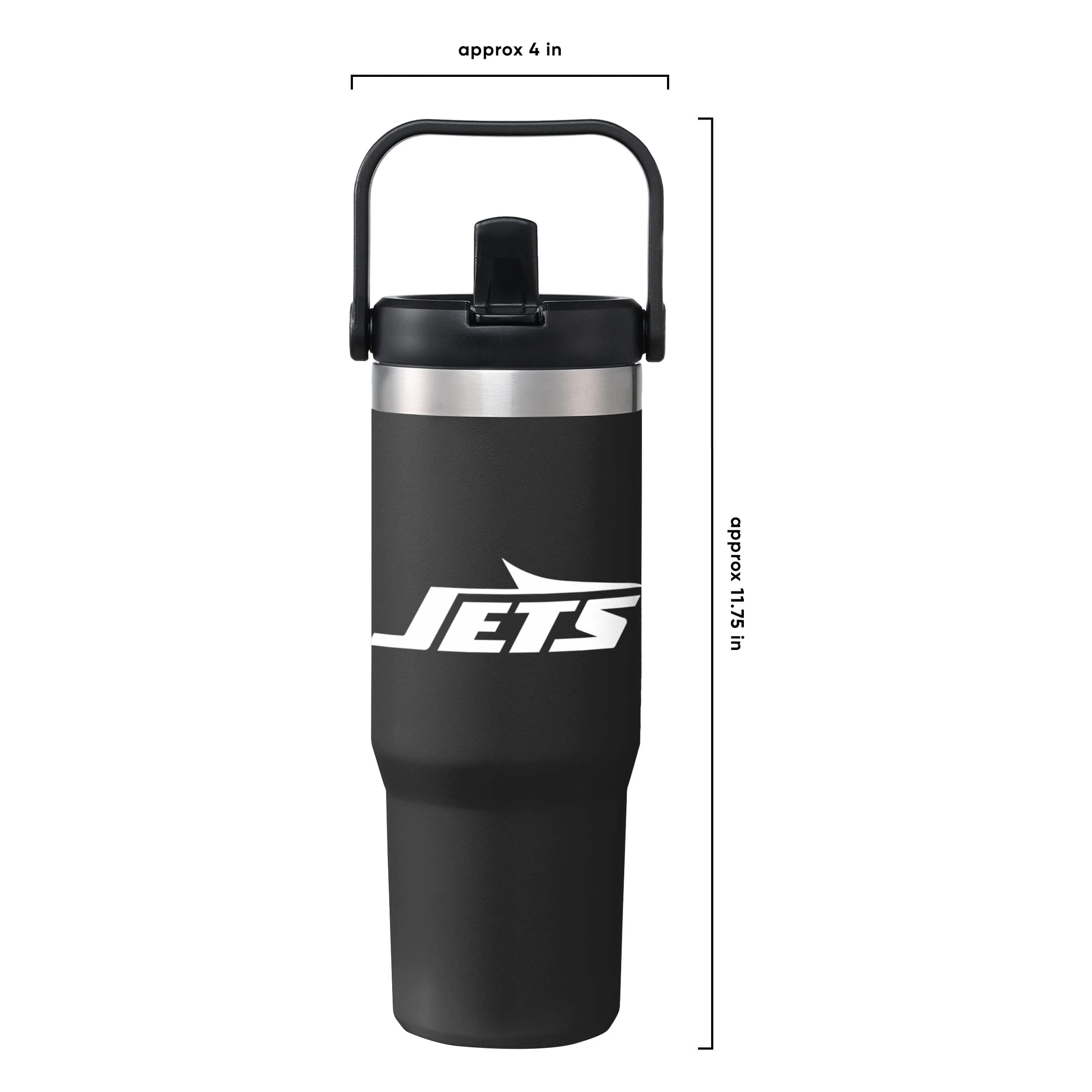 New York Jets NFL 30 oz Straw Tumbler - Image 3