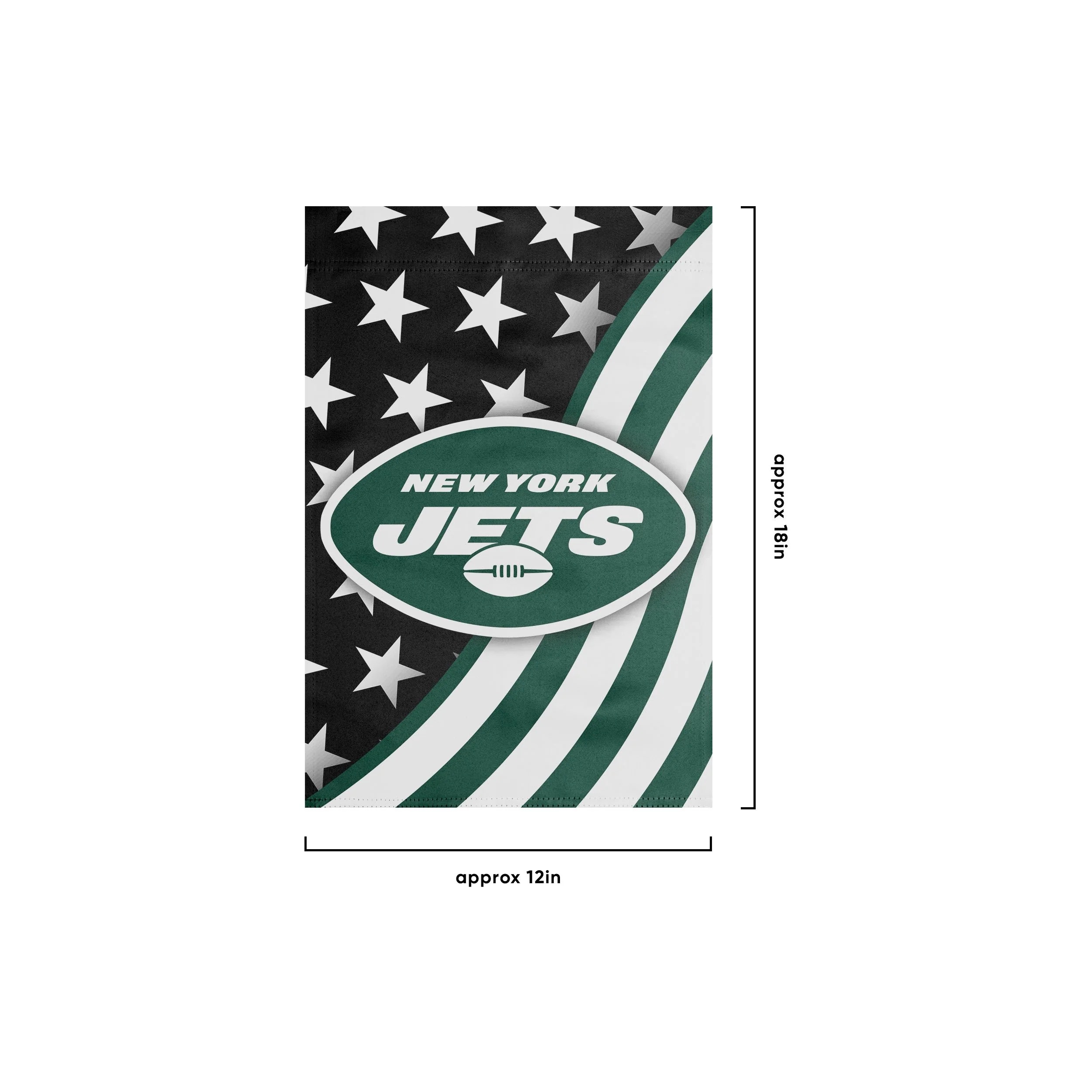 New York Jets NFL Americana Garden Flag - Image 3