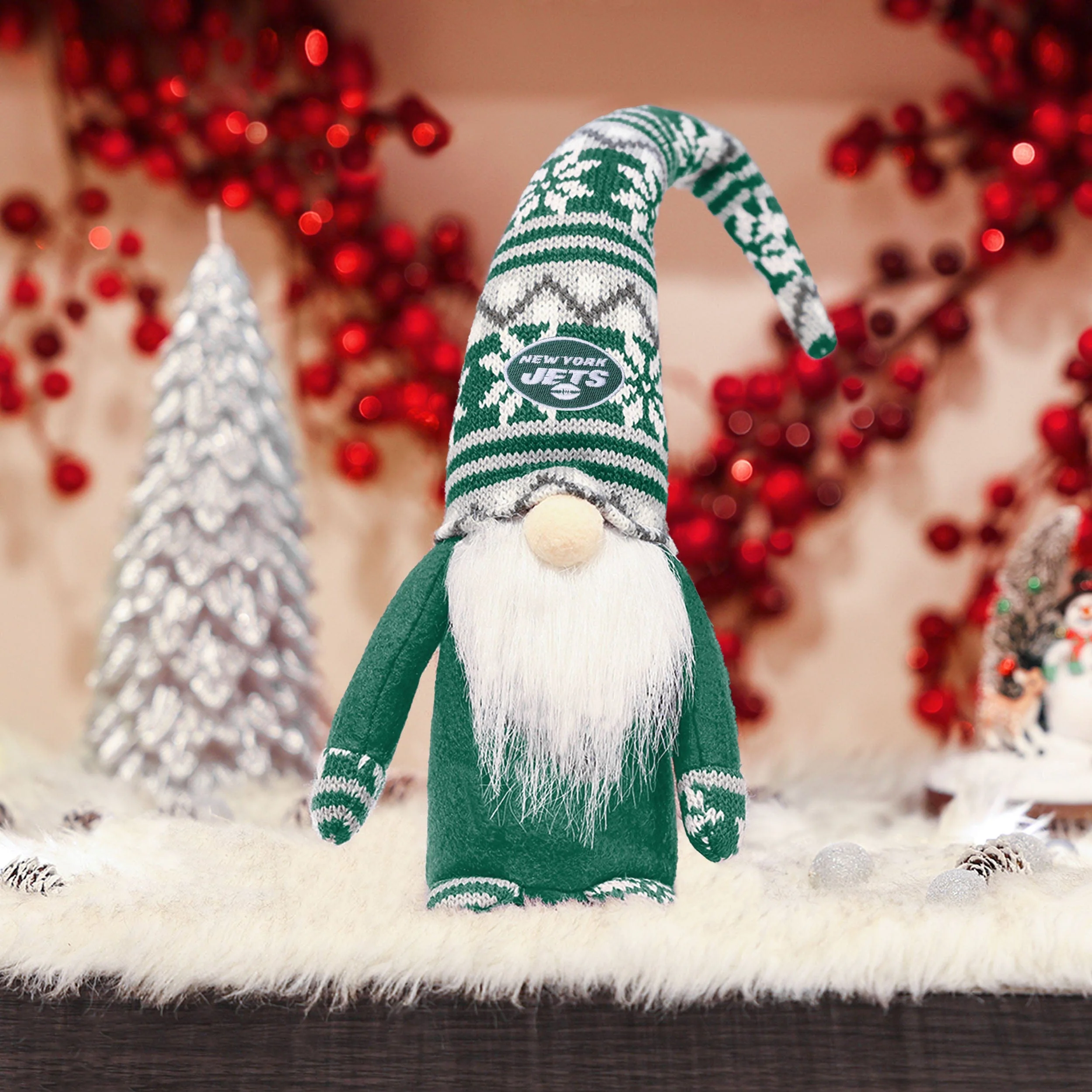 New York Jets NFL Bent Hat Plush Gnome - Image 2