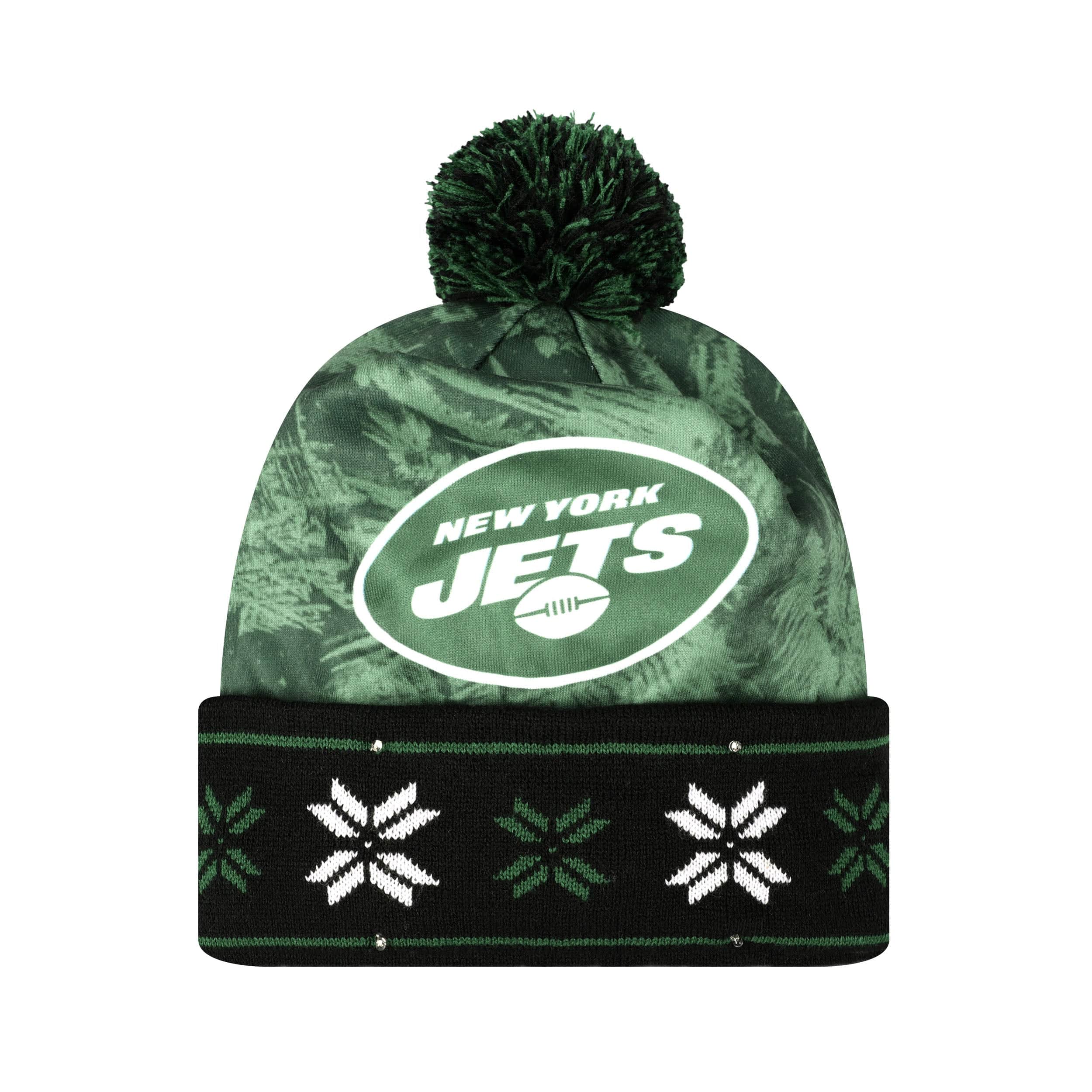 New York Jets NFL Big Logo Light Up Beanie - Image 2