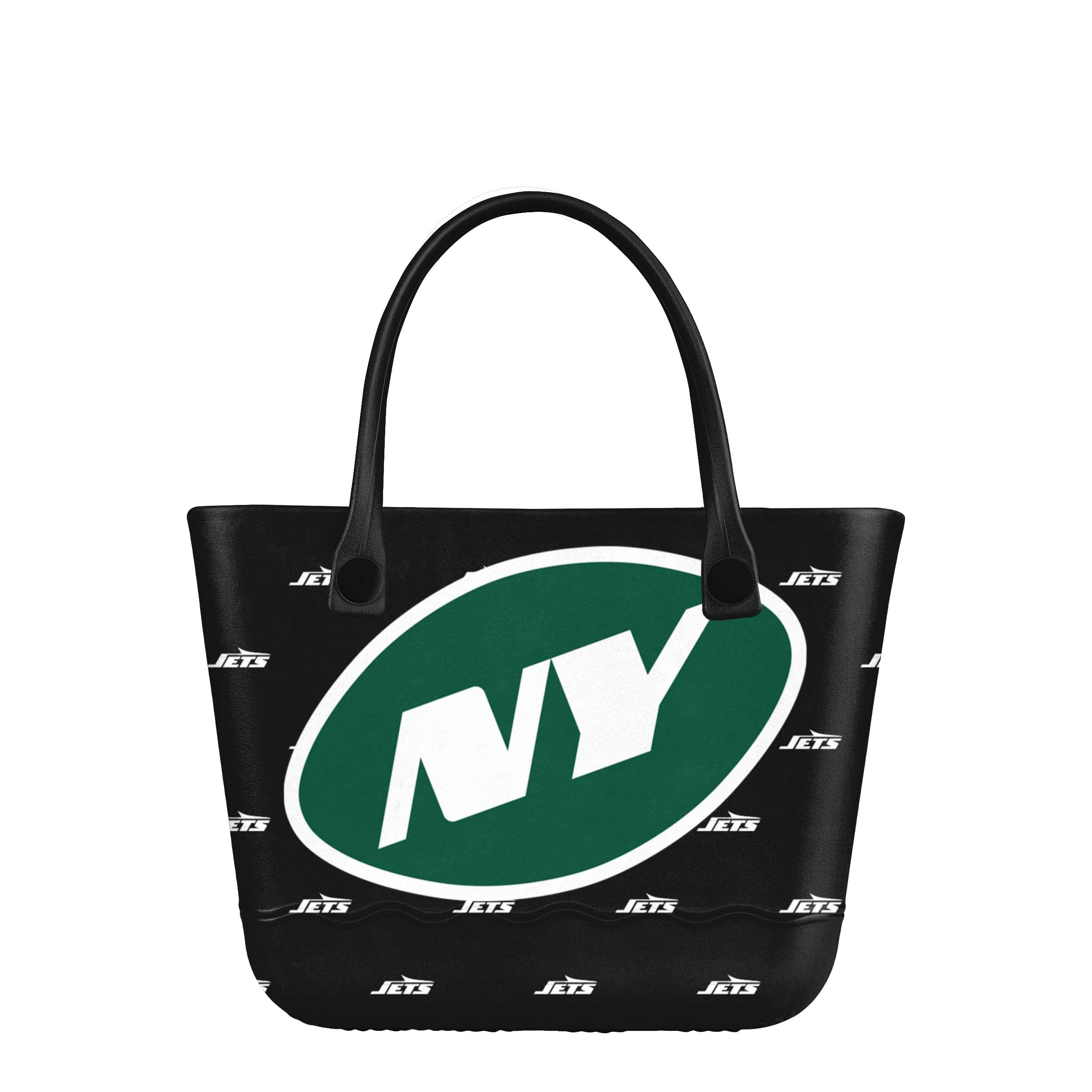 New York Jets NFL Big Logo Mini Print Tailgate Tote Bag