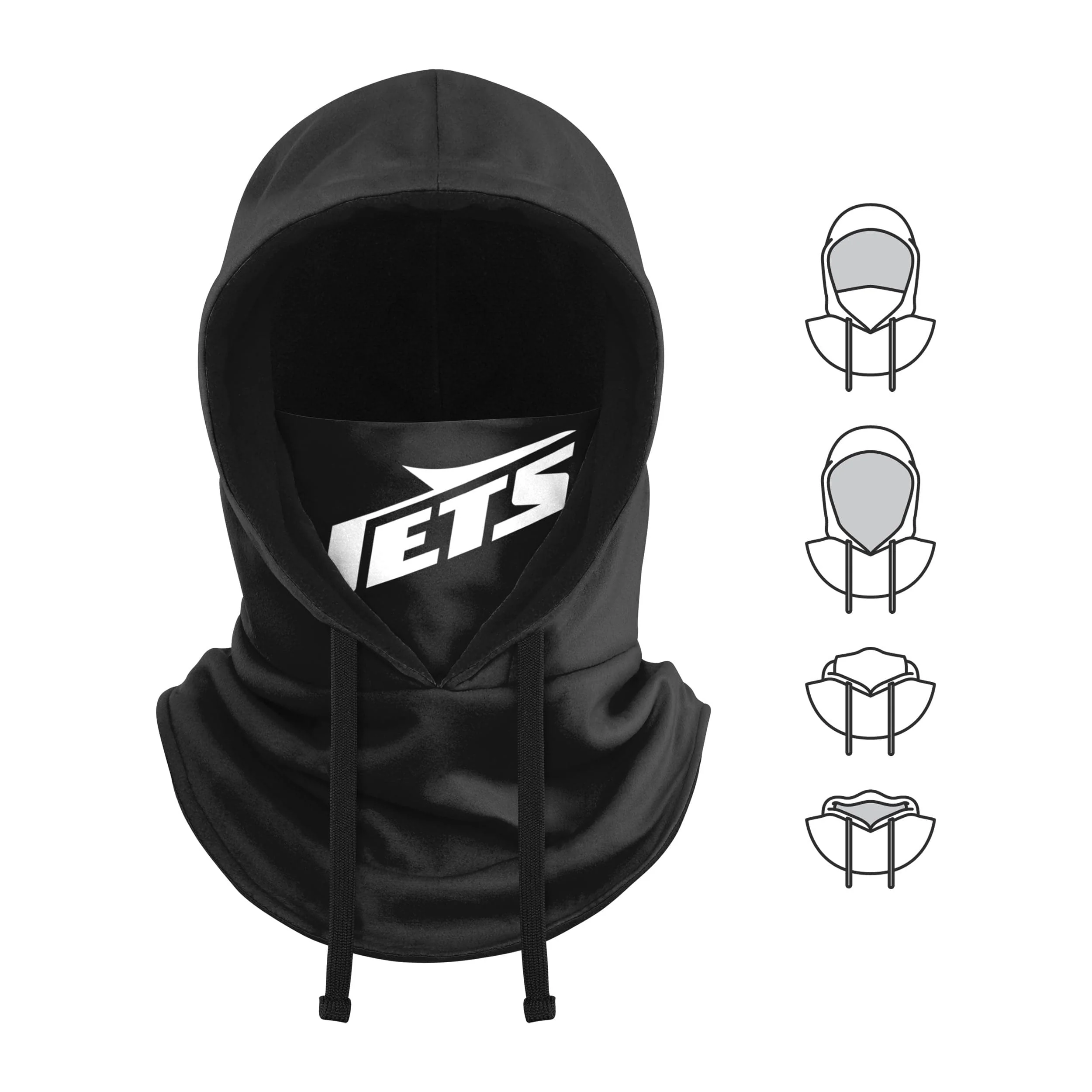 New York Jets NFL Black Drawstring Hooded Gaiter - Image 5