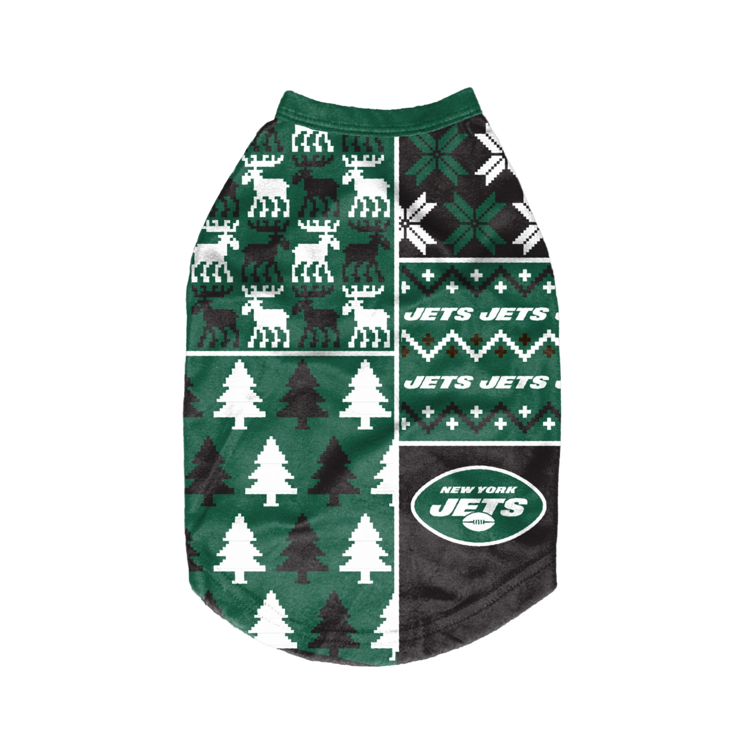 New York Jets NFL Busy Block Dog Sweater - Image 2