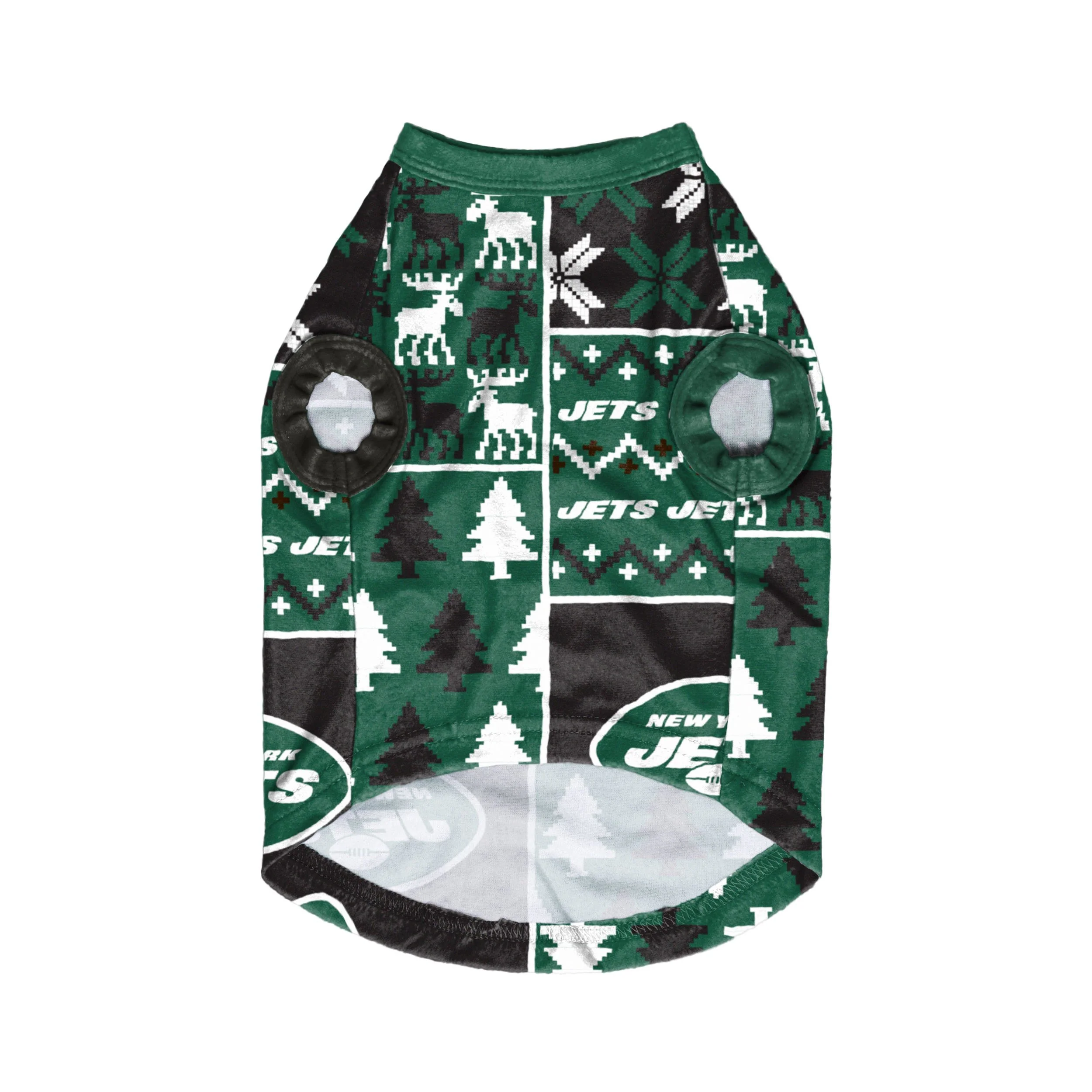 New York Jets NFL Busy Block Dog Sweater - Image 3