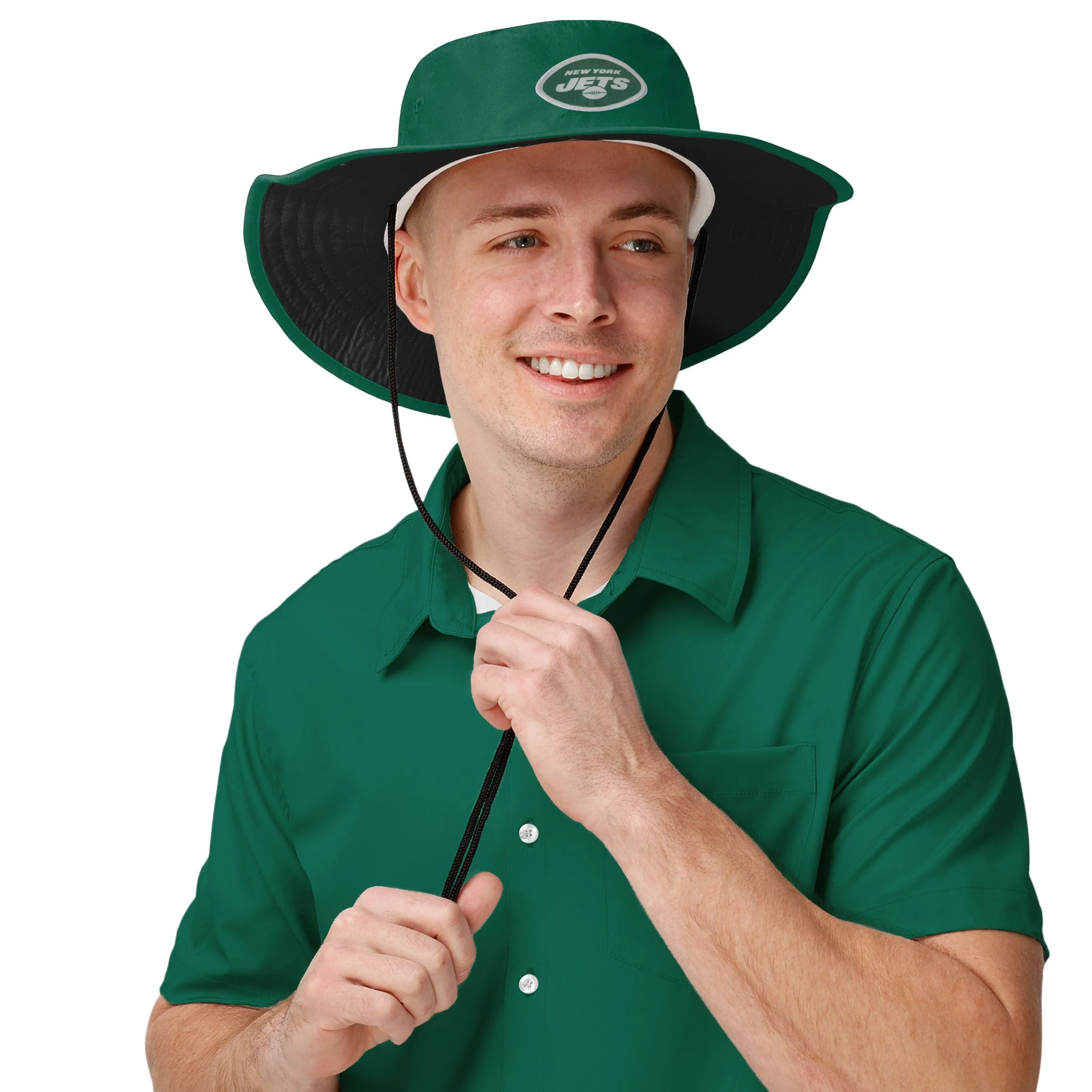 New York Jets NFL Colorblock Boonie Hat - Image 3