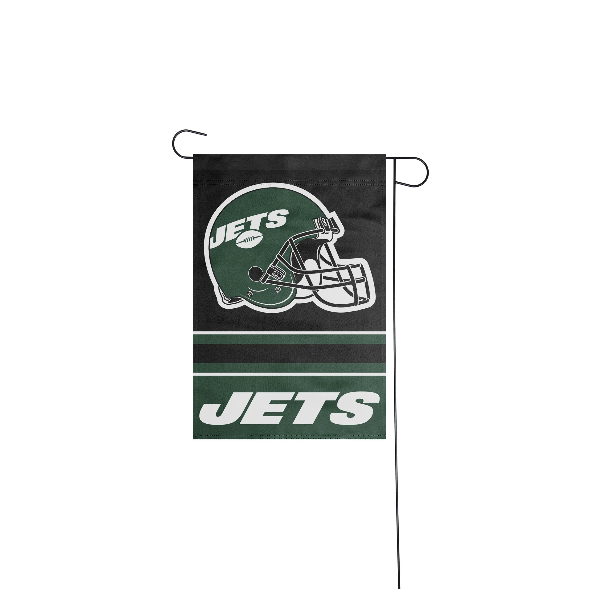 New York Jets NFL Colorblock Helmet Garden Flag - Image 2
