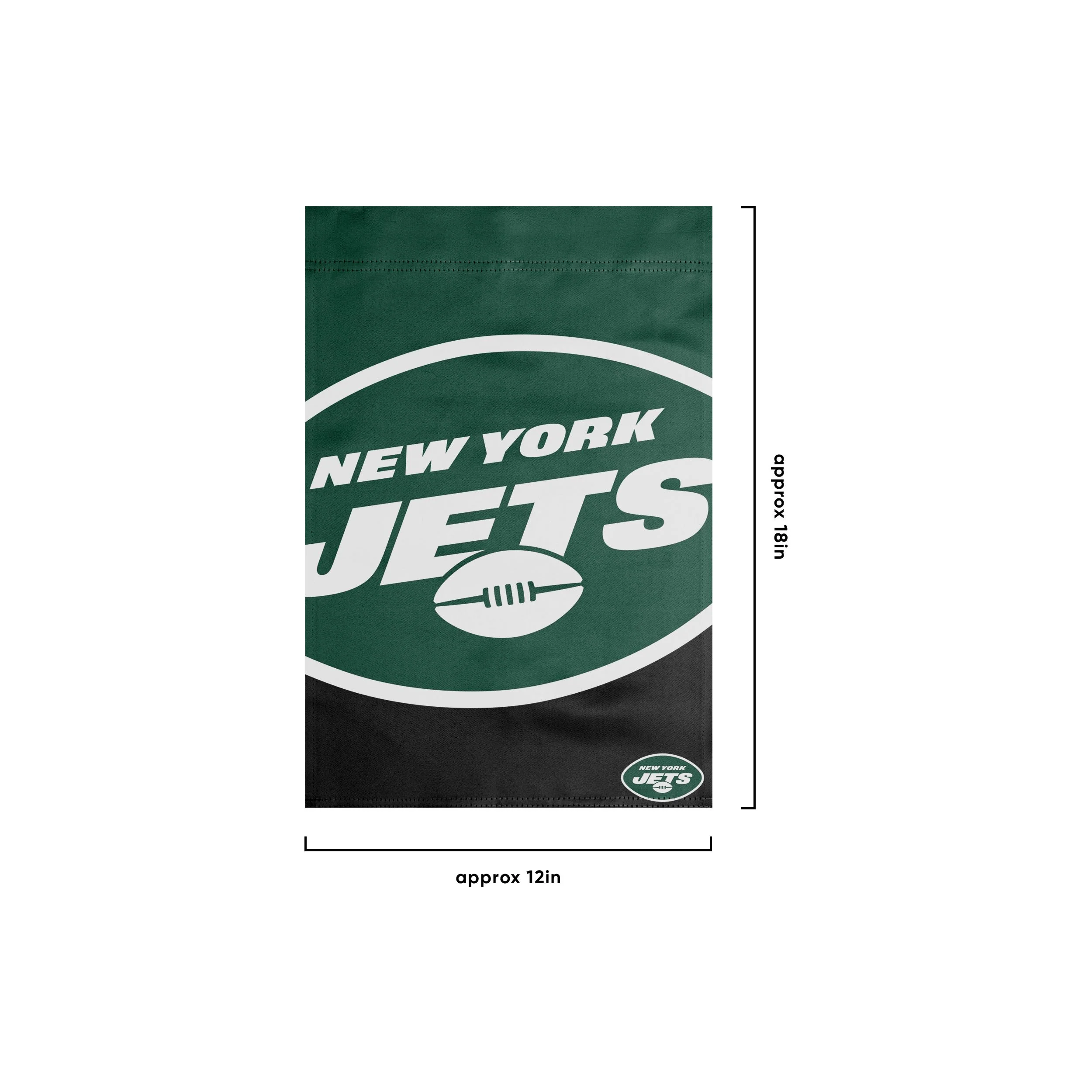 New York Jets NFL Colorblock Helmet Garden Flag - Image 3