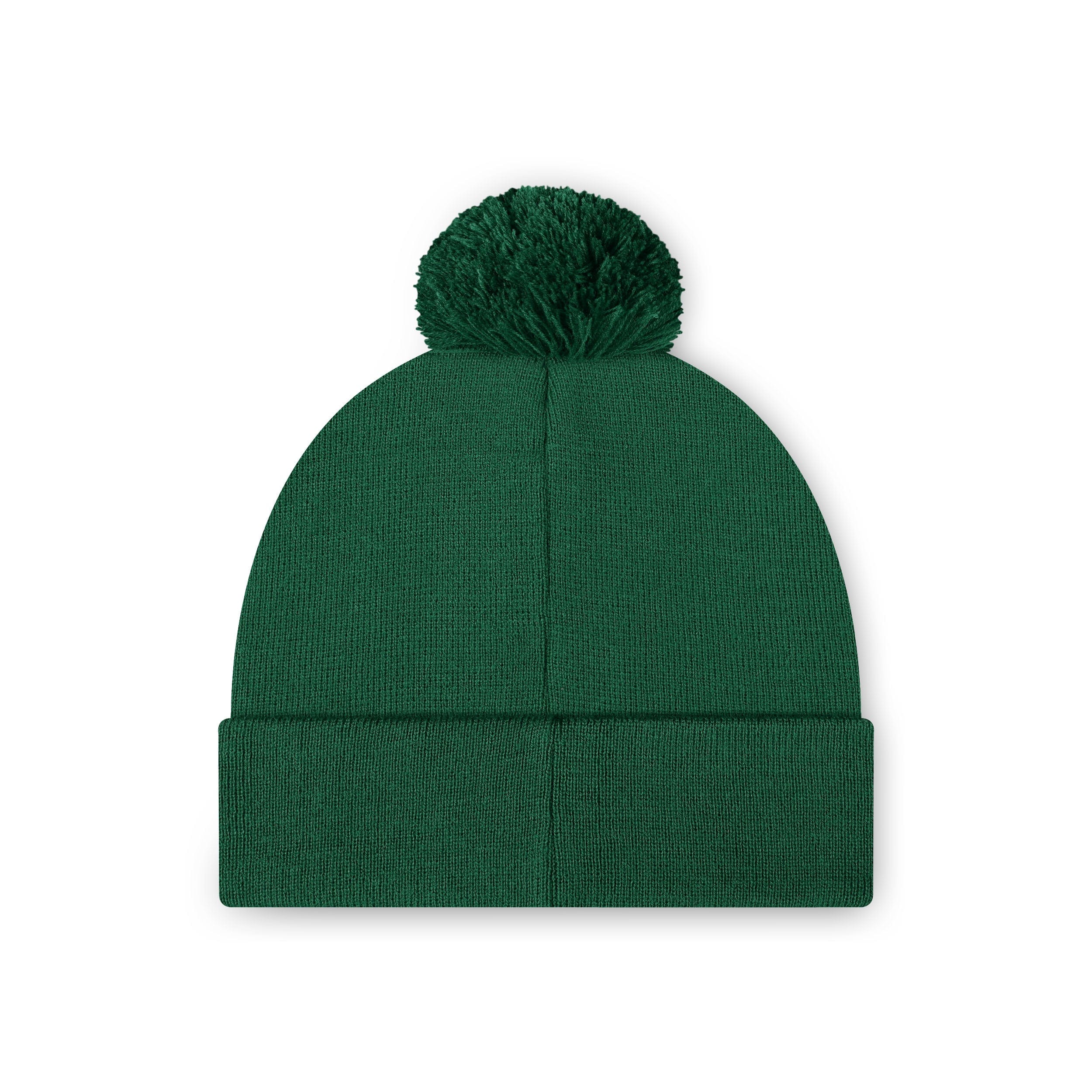 New York Jets NFL Dark Green Basic Primary Logo Pom Beanie - Image 2
