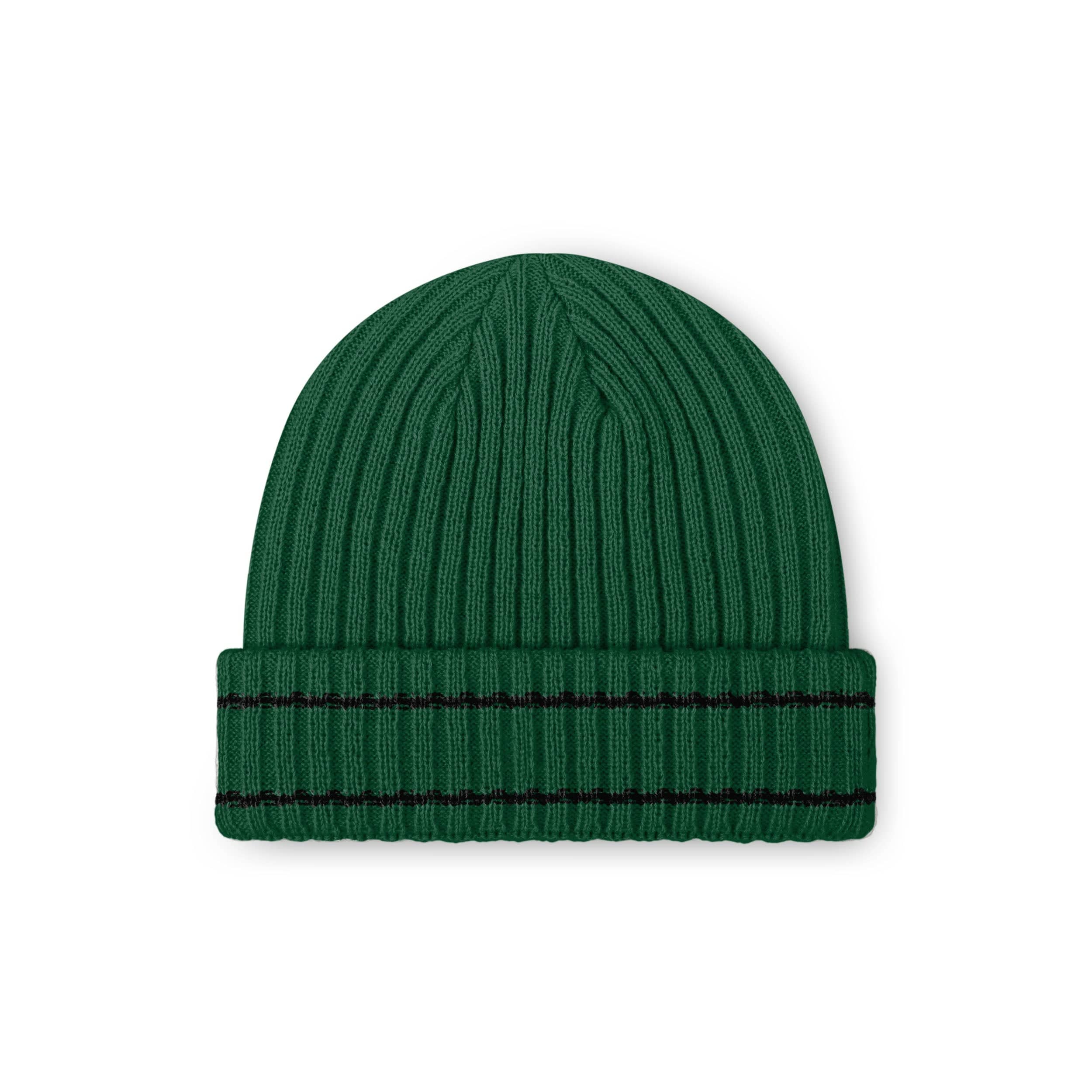 New York Jets NFL Dark Green Primary Logo Ribbed Beanie - Image 2
