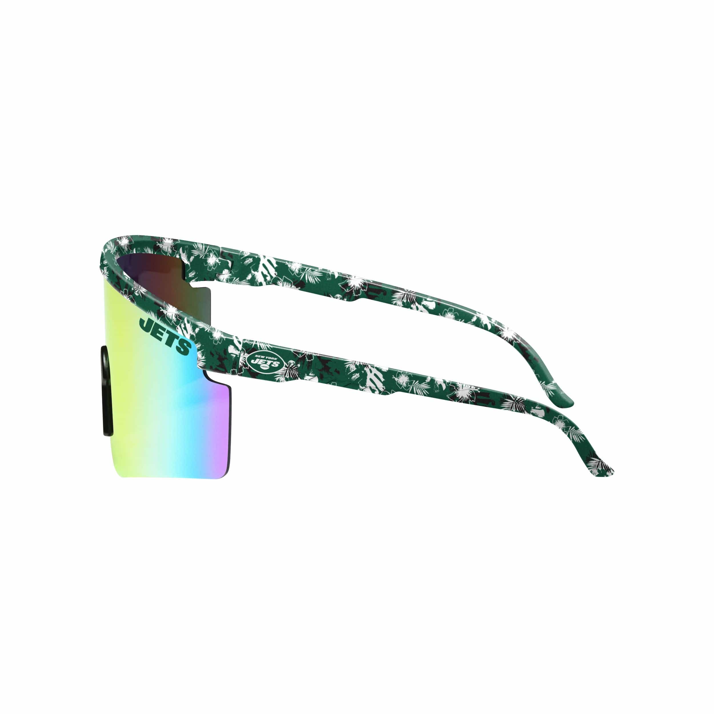 New York Jets NFL Floral Large Frame Sunglasses - Image 3
