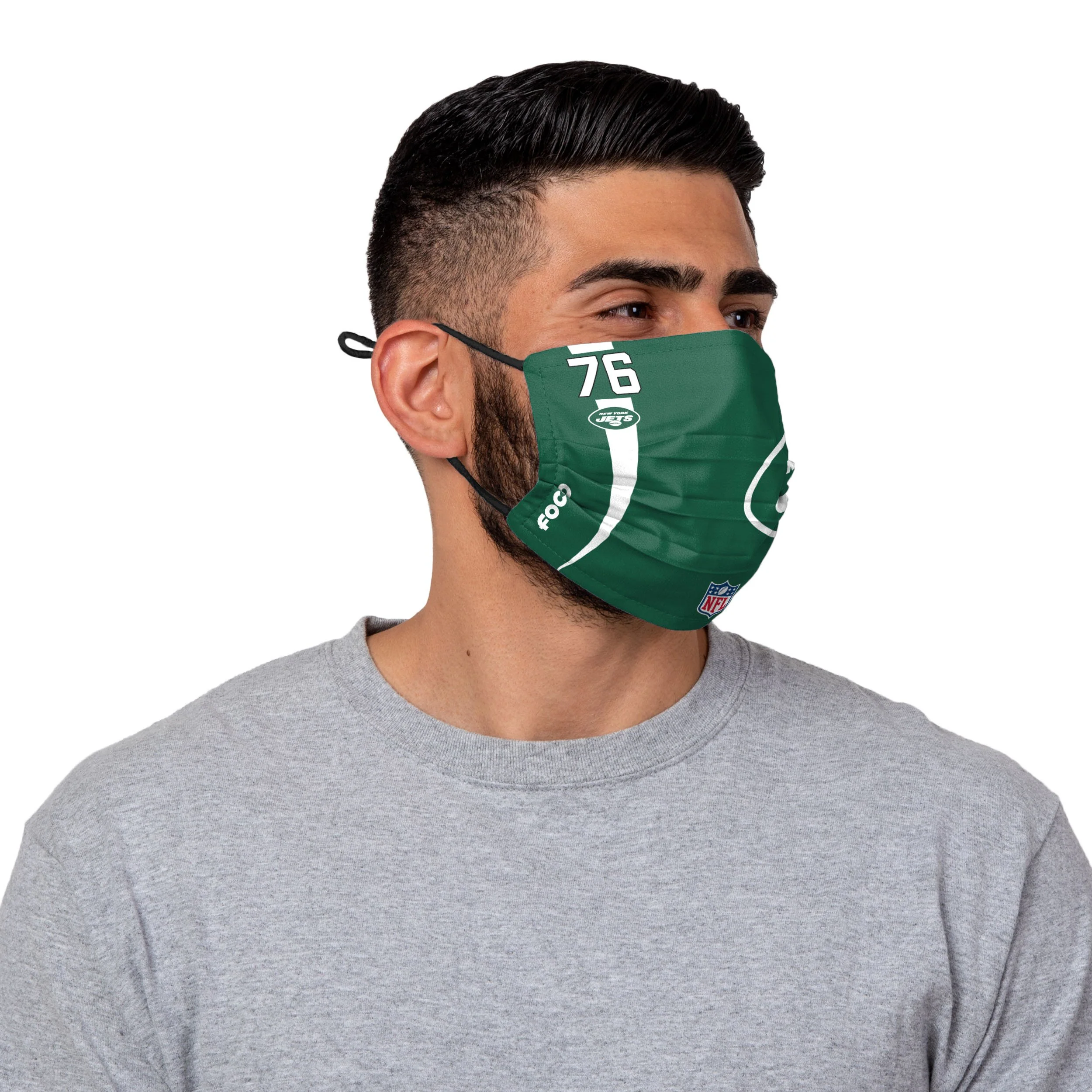New York Jets NFL George Fant On-Field Sideline Logo Face Cover - Image 2
