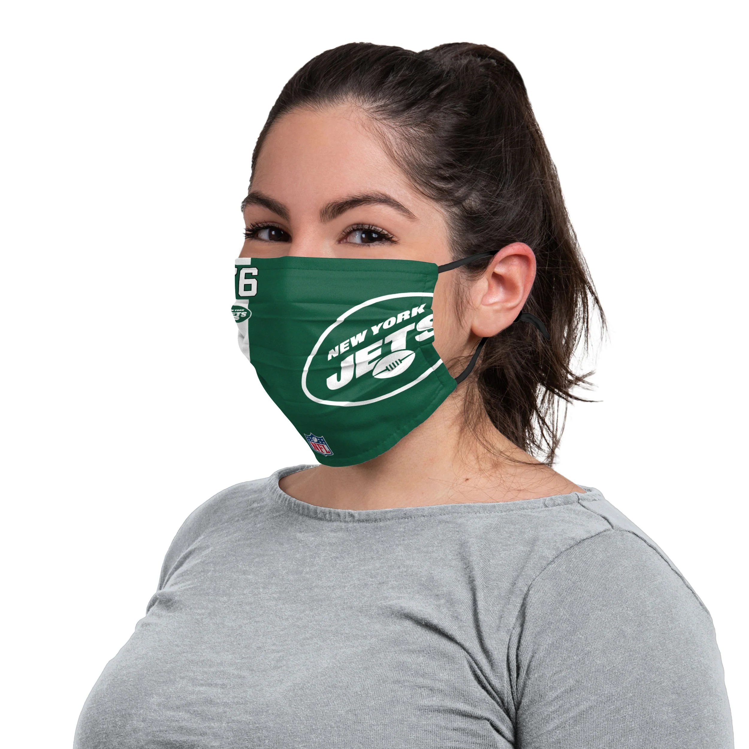 New York Jets NFL George Fant On-Field Sideline Logo Face Cover - Image 3