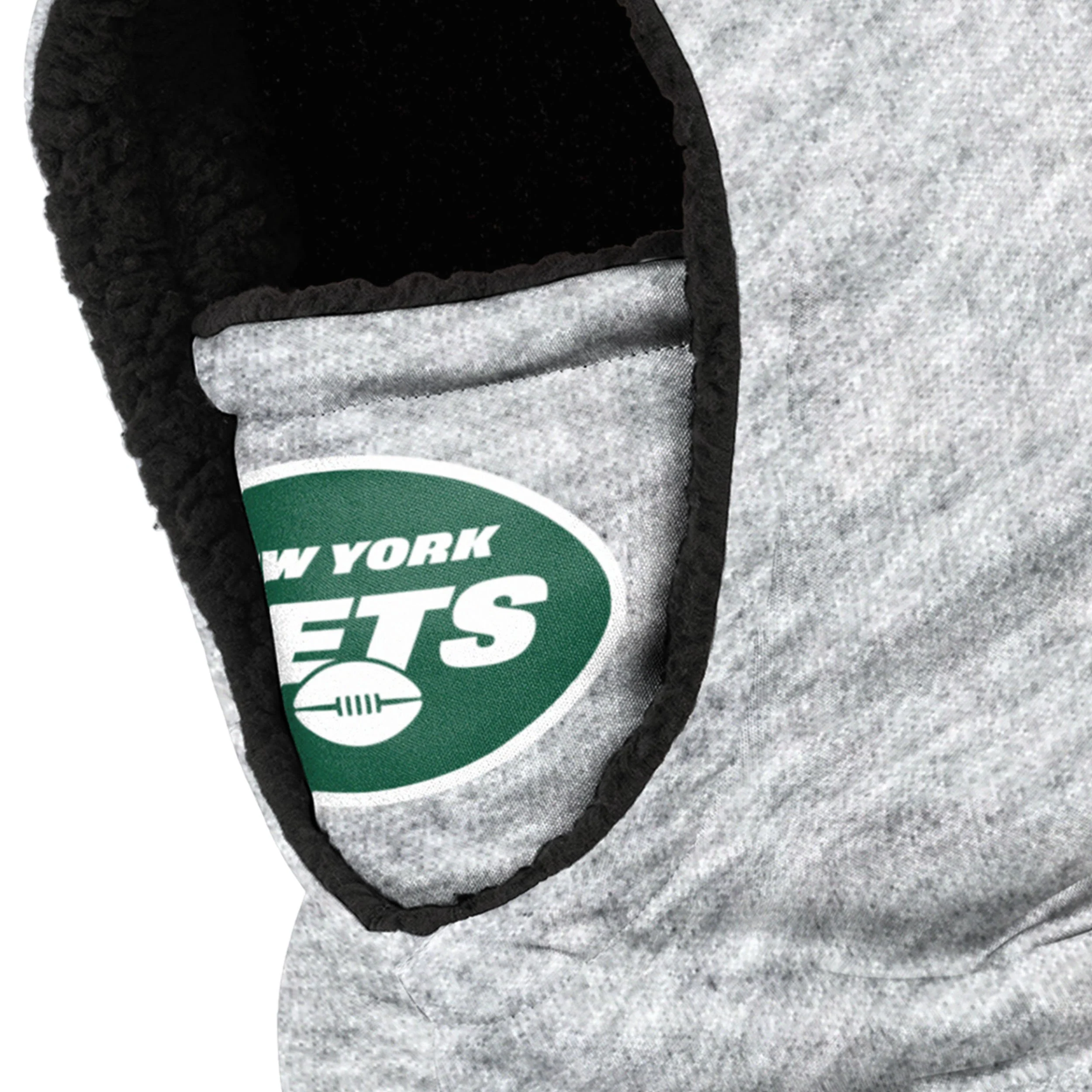 New York Jets NFL Heather Grey Big Logo Hooded Gaiter - Image 3