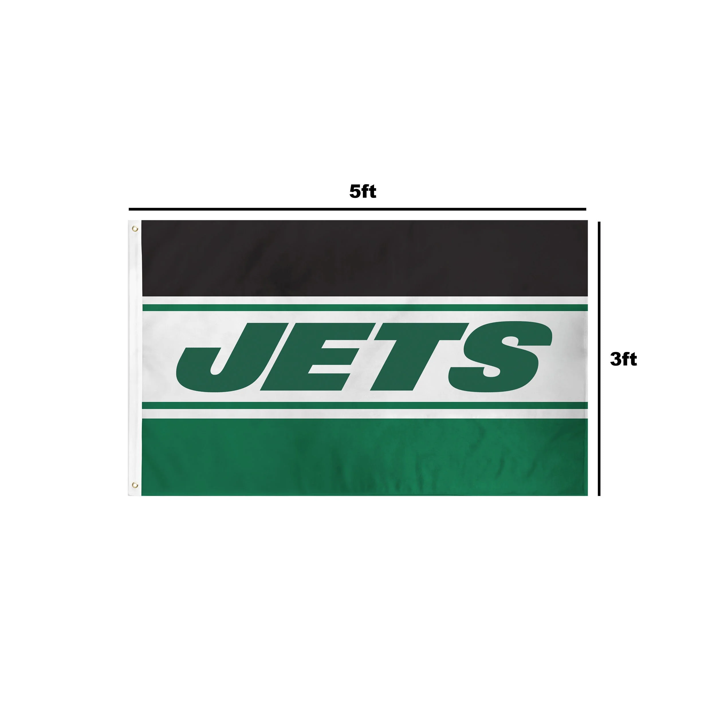New York Jets NFL Horizontal Flag - Image 3