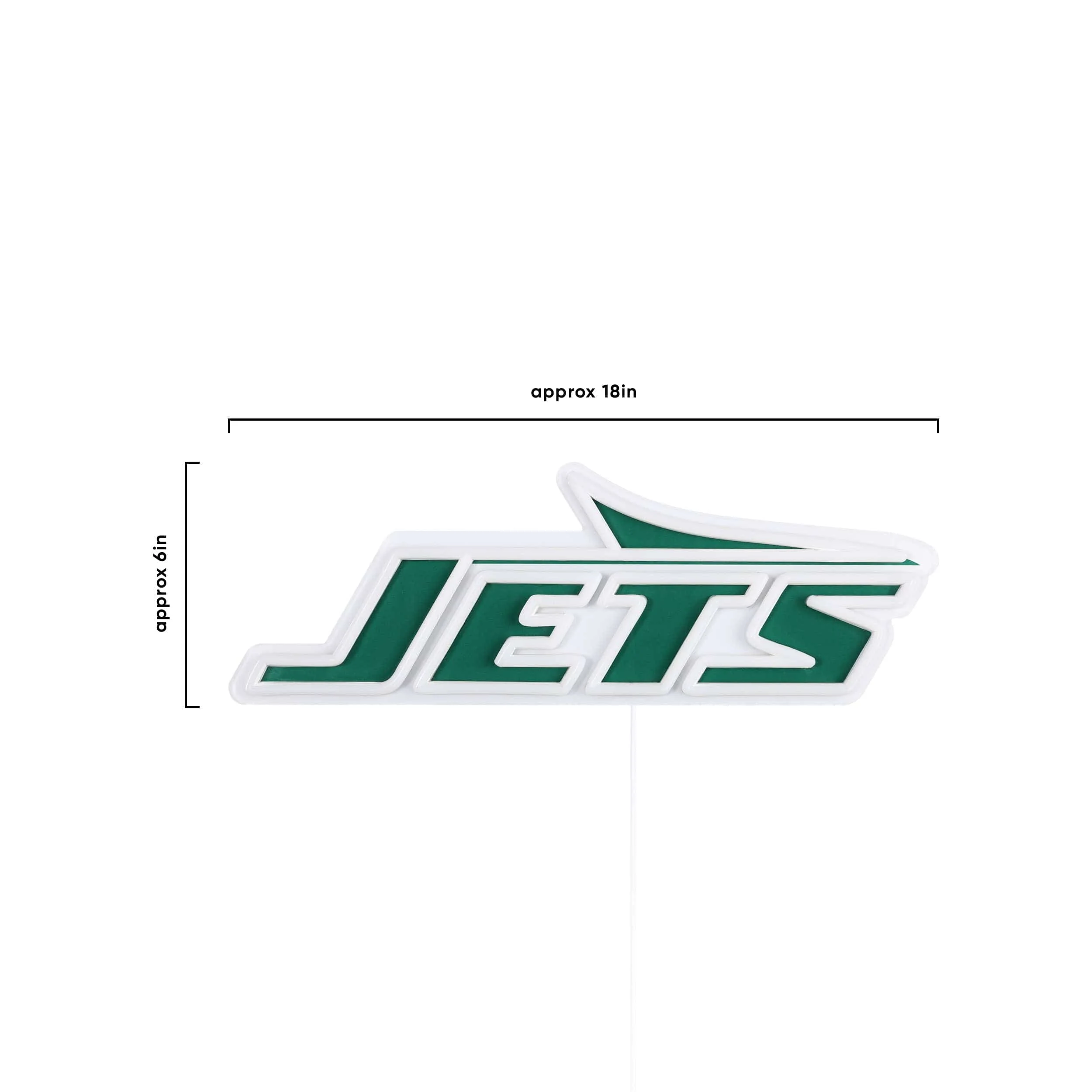 New York Jets NFL LED Neon Light Up Team Logo Sign - Image 5