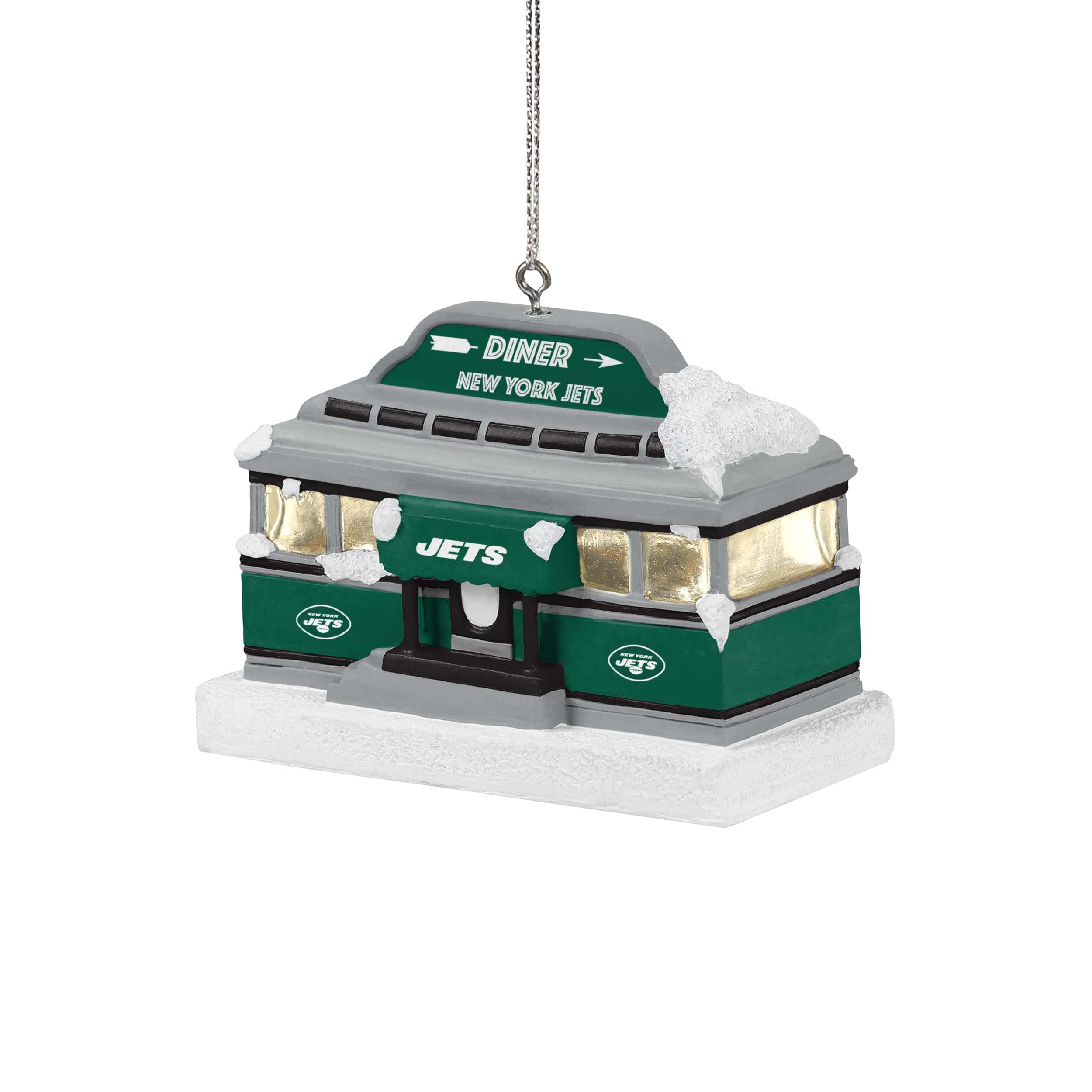 New York Jets NFL Light Up Diner Ornament - Image 2