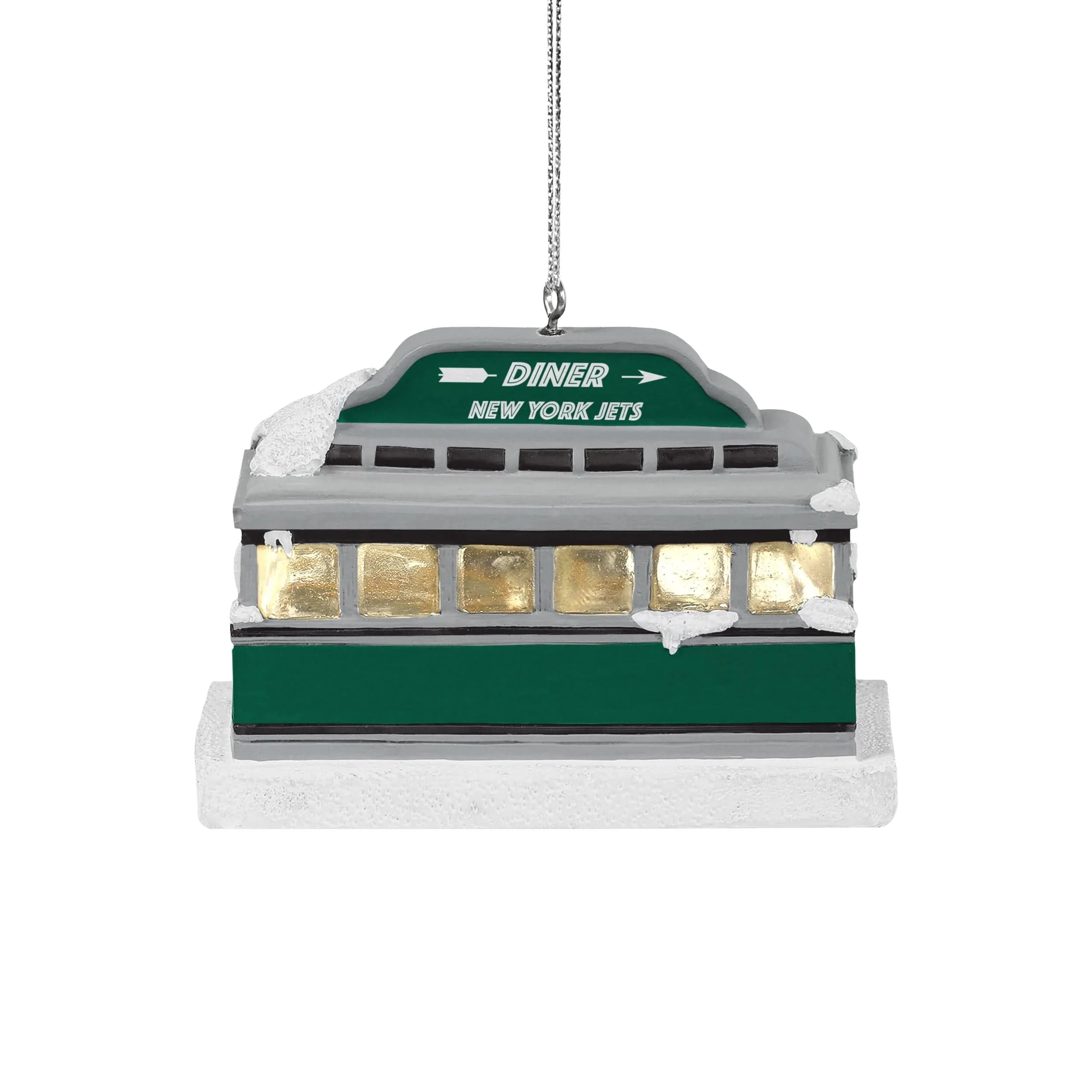 New York Jets NFL Light Up Diner Ornament - Image 4